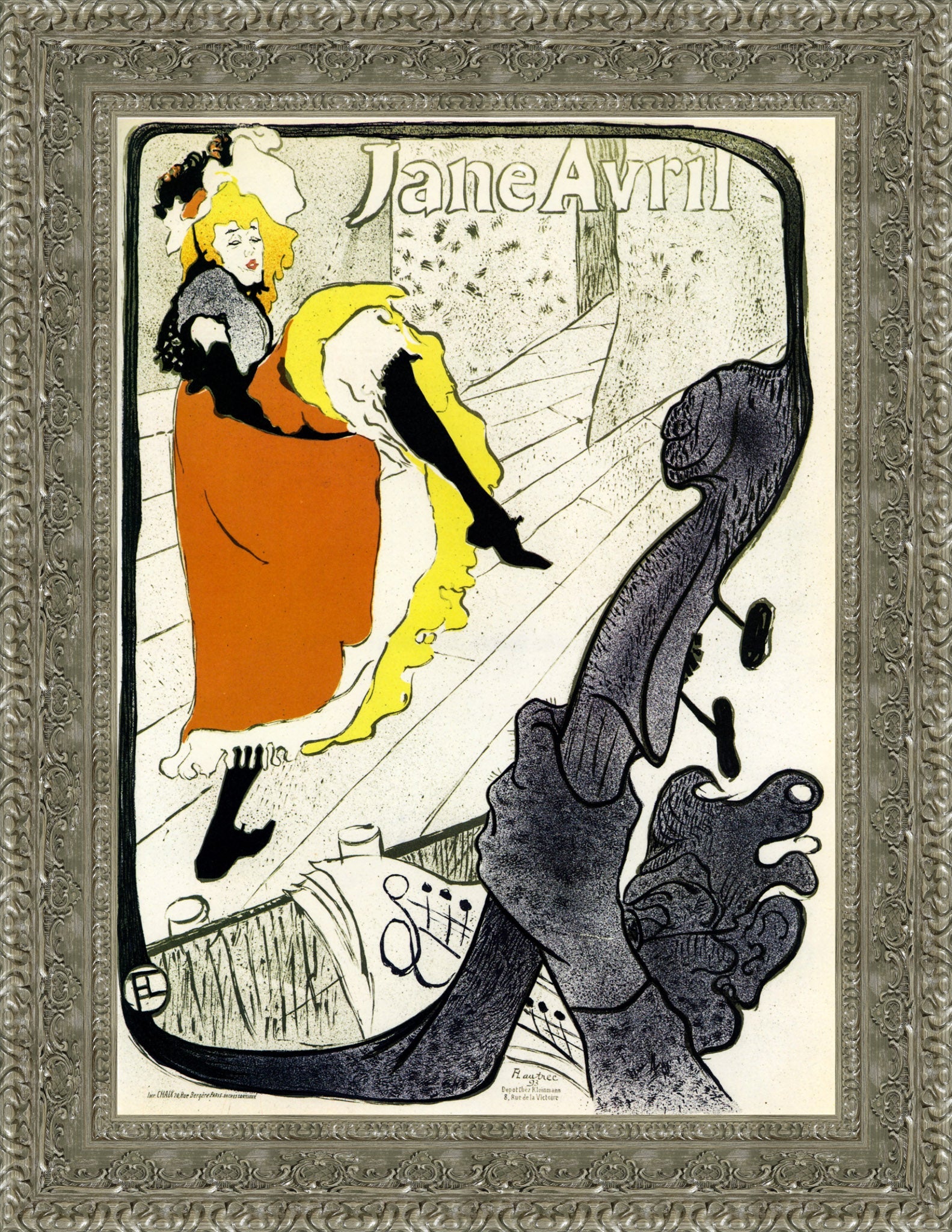 Jane Avril – Henri de Toulouse - Lautrec, 1893 - Canvas Classics