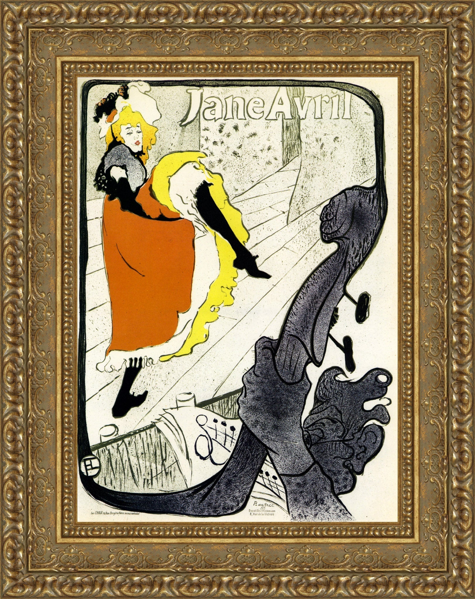 Jane Avril – Henri de Toulouse - Lautrec, 1893 - Canvas Classics