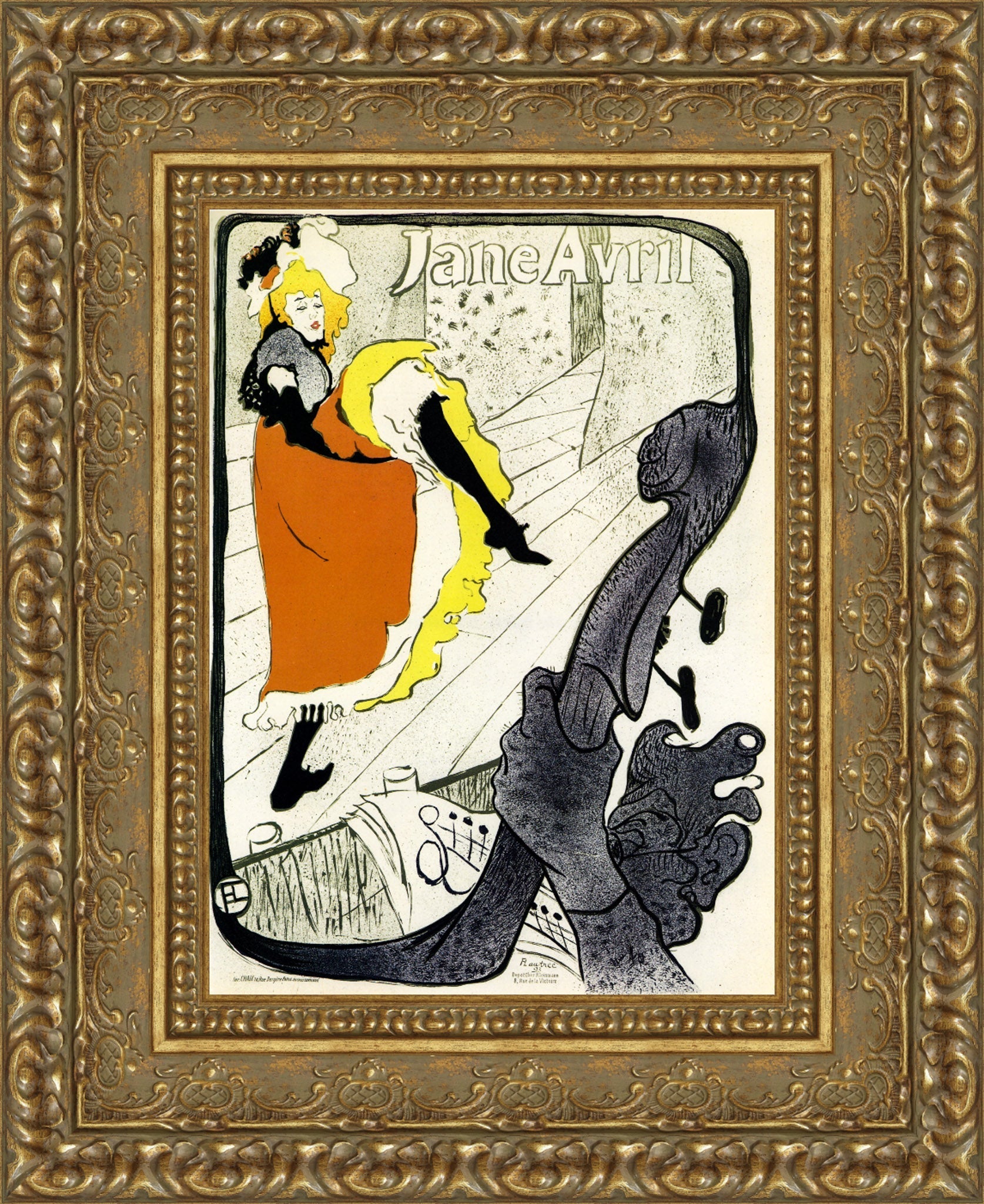 Jane Avril – Henri de Toulouse - Lautrec, 1893 - Canvas Classics