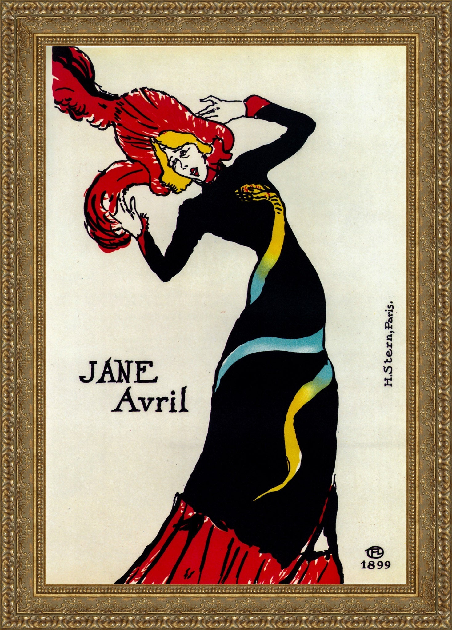 Jane Avril – Henri de Toulouse - Lautrec, 1899 - Canvas Classics