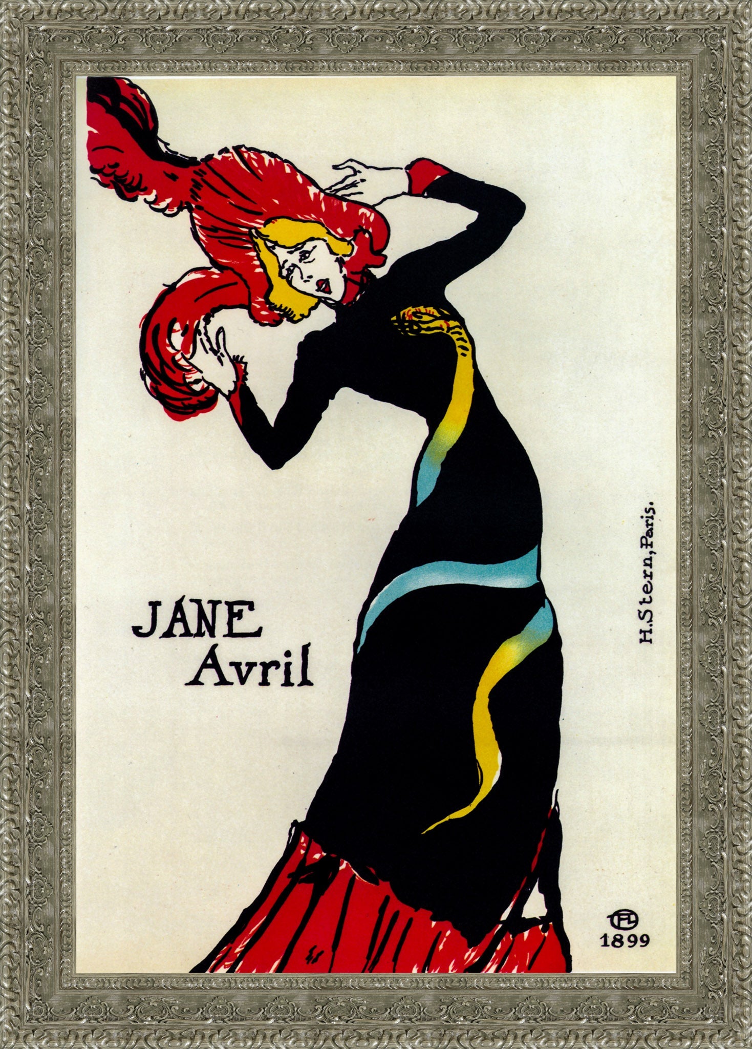 Jane Avril – Henri de Toulouse - Lautrec, 1899 - Canvas Classics