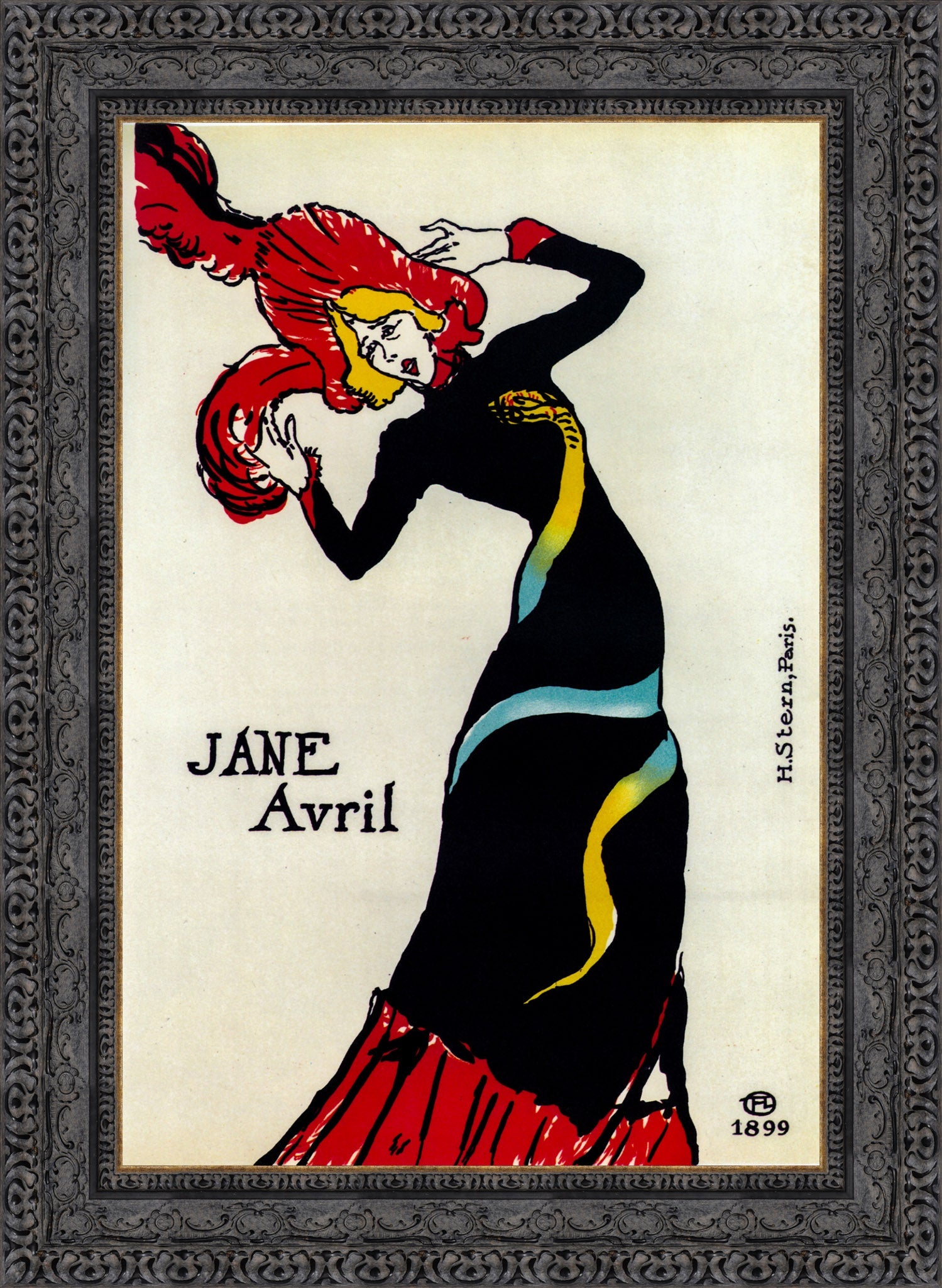 Jane Avril – Henri de Toulouse - Lautrec, 1899 - Canvas Classics