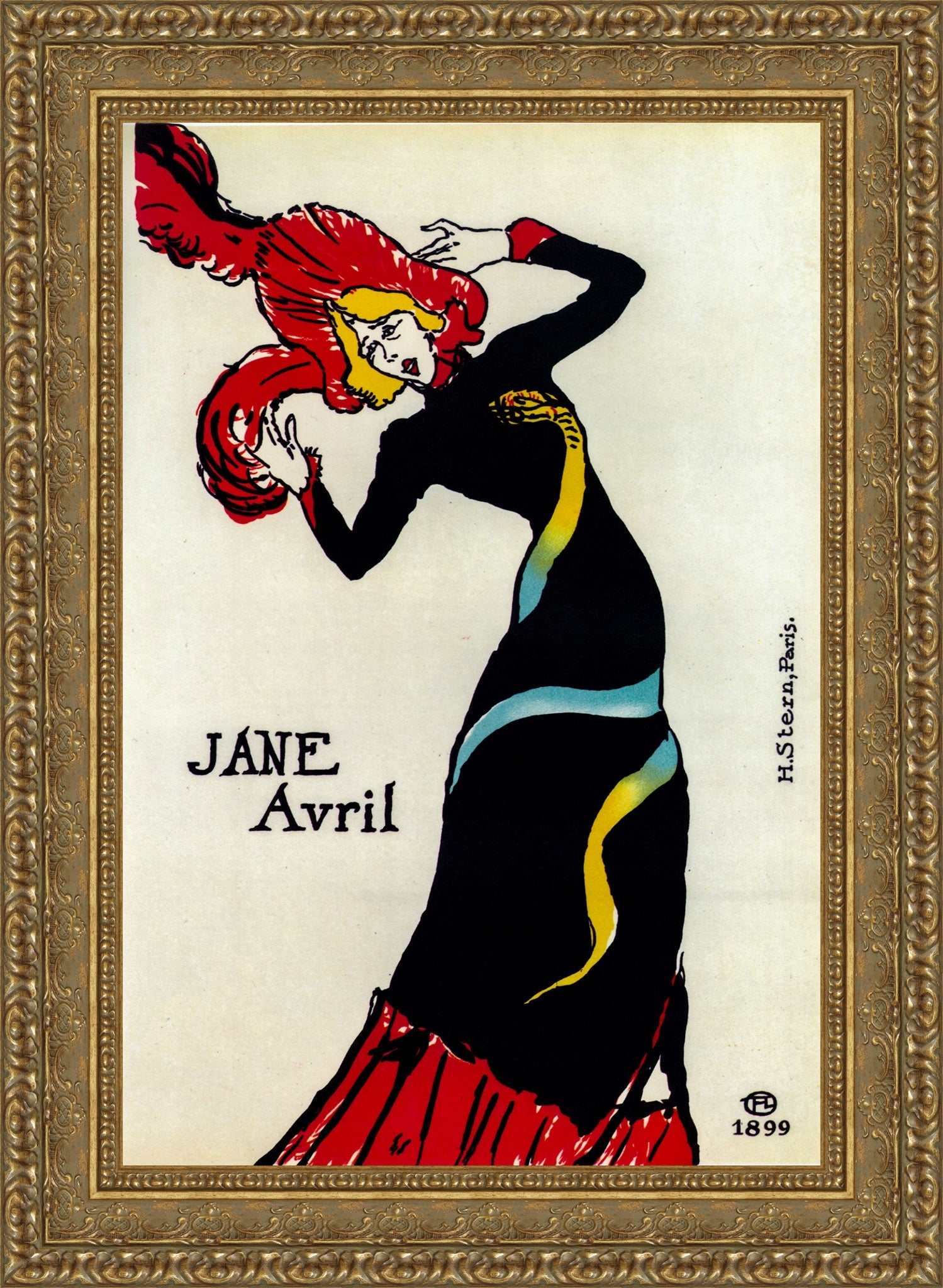 Jane Avril – Henri de Toulouse - Lautrec, 1899 - Canvas Classics