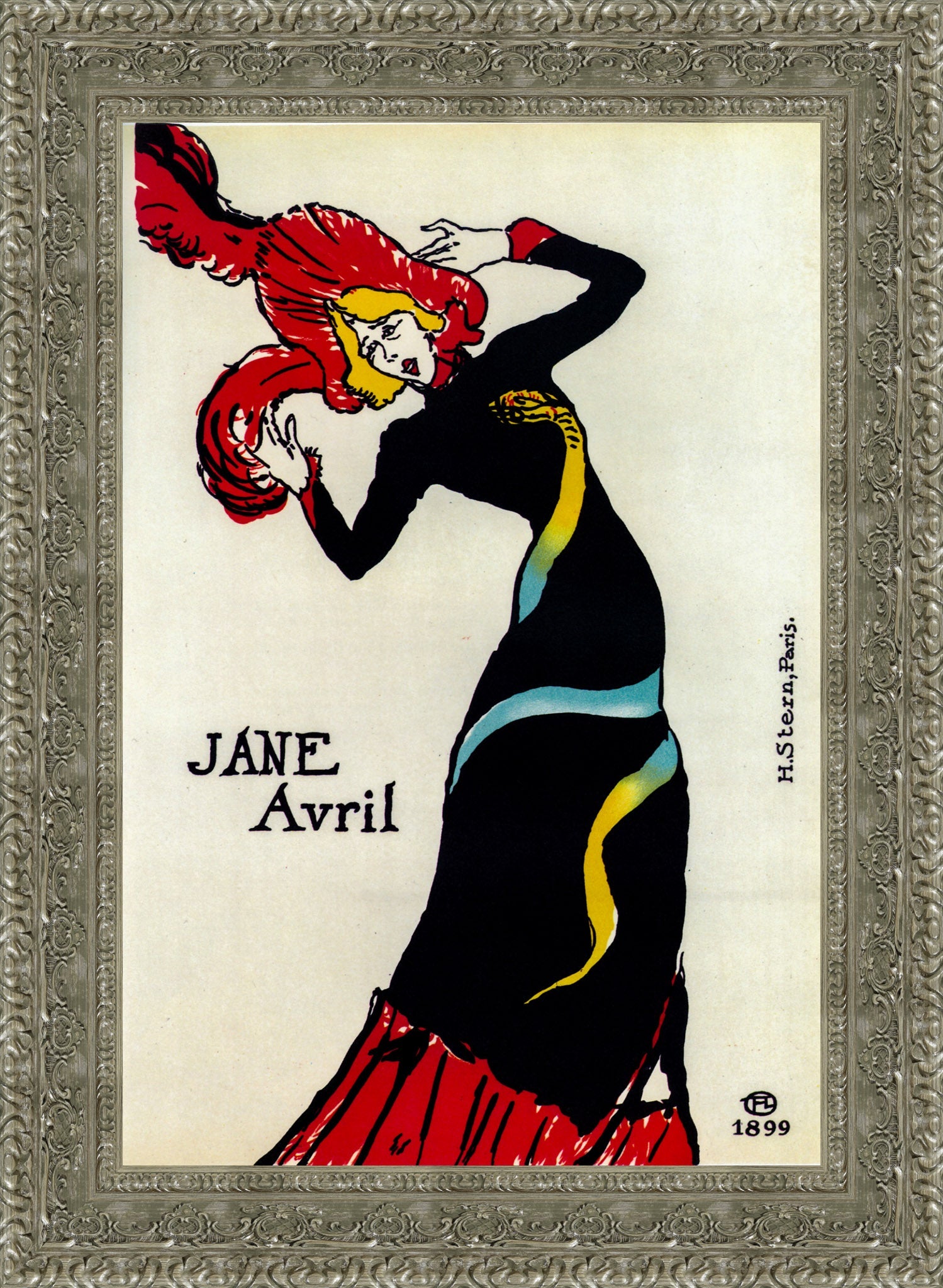 Jane Avril – Henri de Toulouse - Lautrec, 1899 - Canvas Classics