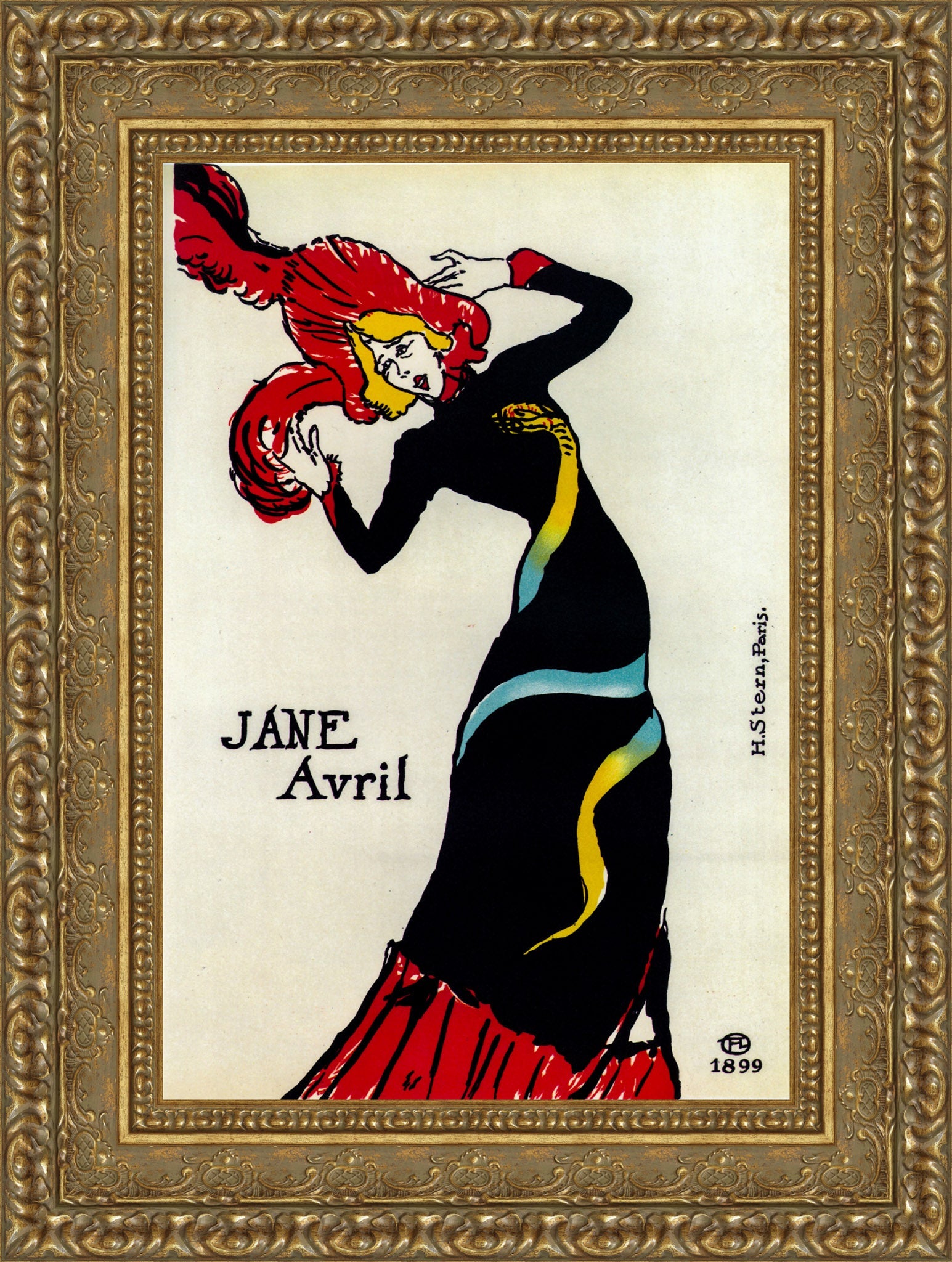 Jane Avril – Henri de Toulouse - Lautrec, 1899 - Canvas Classics