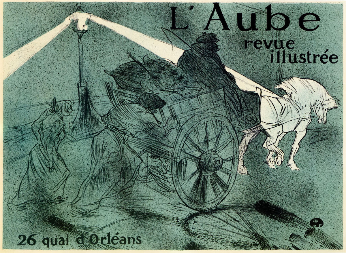 L'Aube (The Dawn) – Henri de Toulouse-Lautrec, 1896, framed