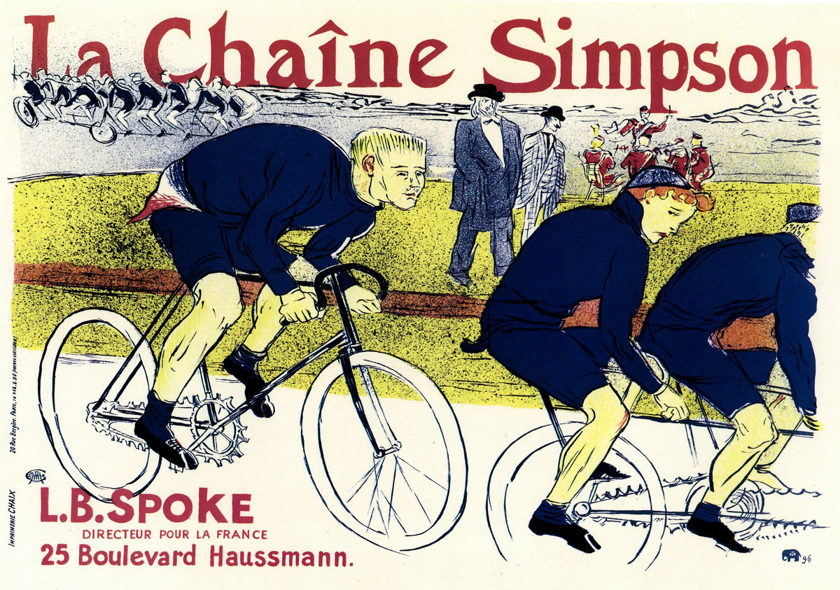 La Chaîne Simpson – Henri de Toulouse-Lautrec, 1896, framed