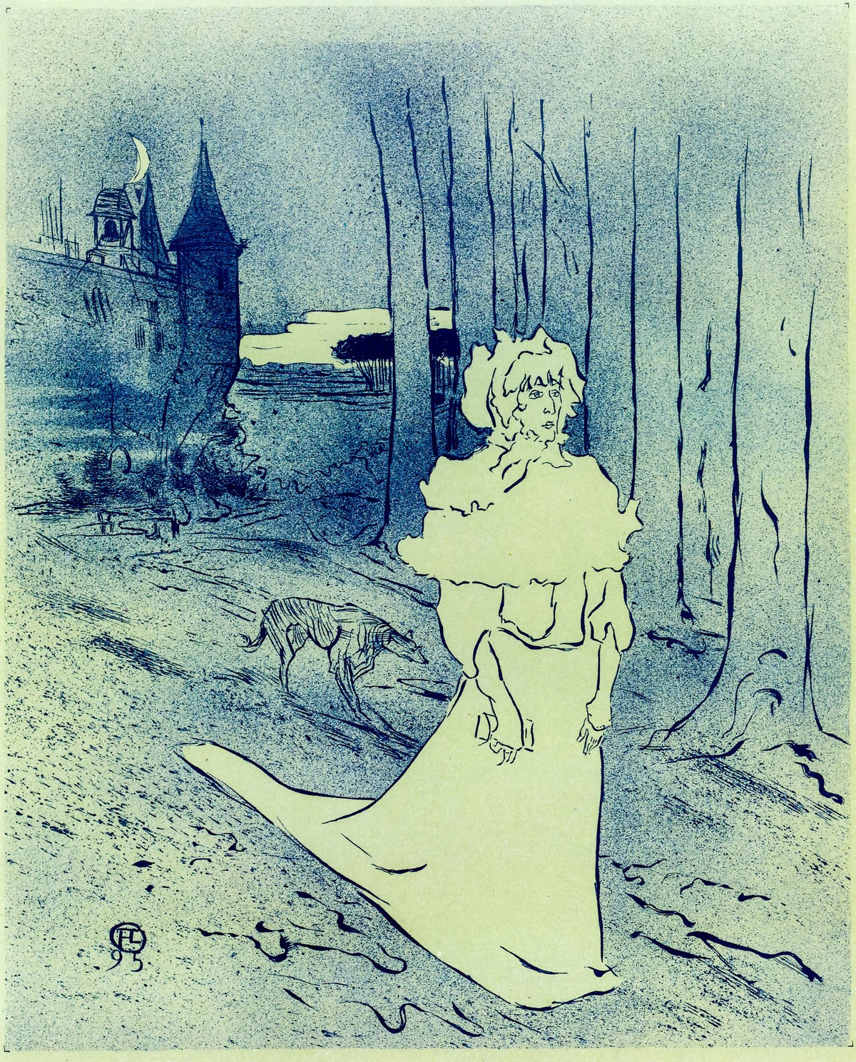 La Châtelaine (Le Tocsin) – Henri de Toulouse-Lautrec, 1895, framed