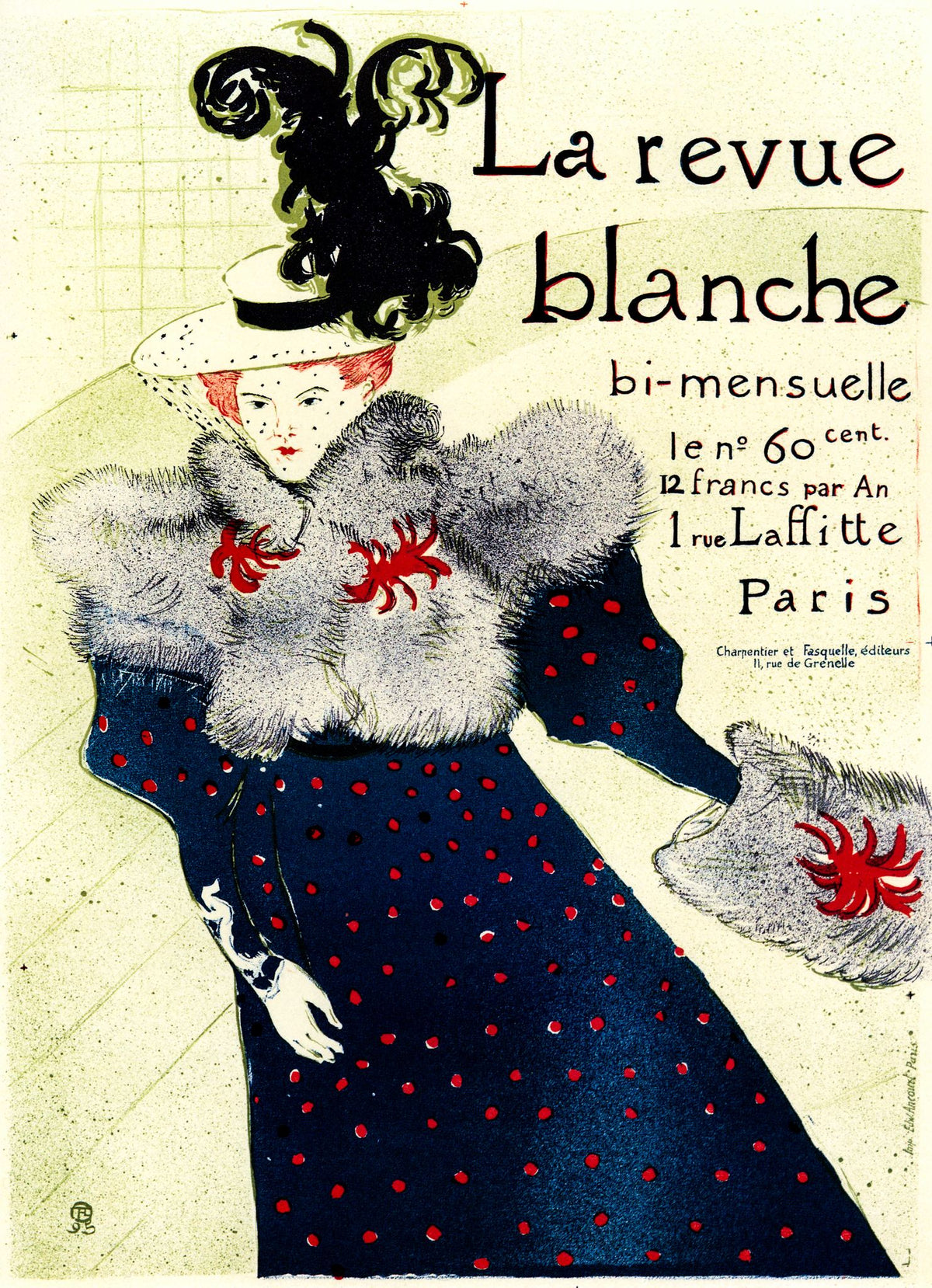 La Revue Blanche – Henri de Toulouse-Lautrec, 1895, framed