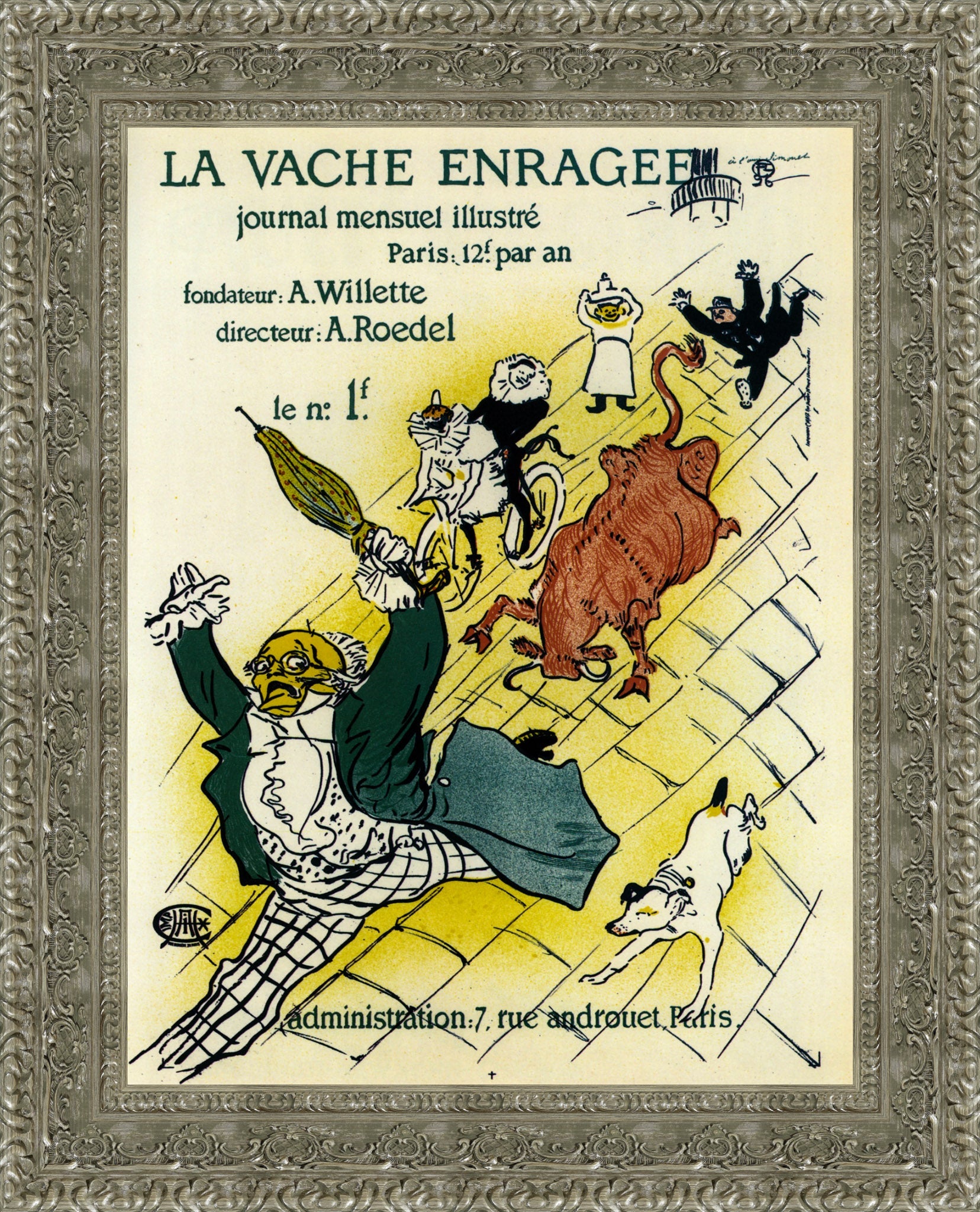La Vache Enragée (The Mad Cow) – Henri de Toulouse - Lautrec, 1896 - Canvas Classics