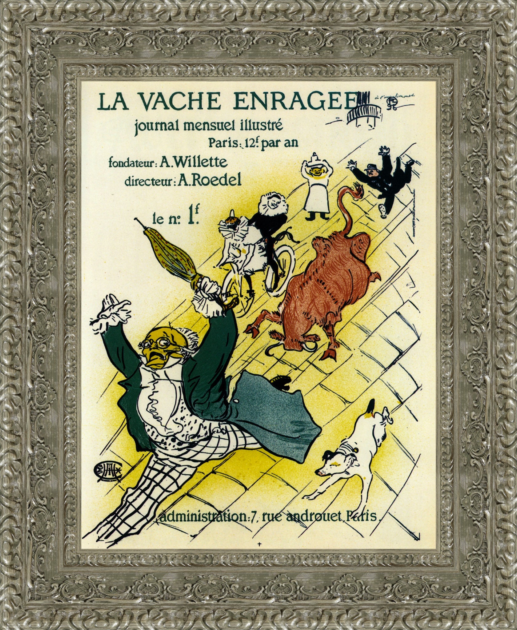 La Vache Enragée (The Mad Cow) – Henri de Toulouse - Lautrec, 1896 - Canvas Classics
