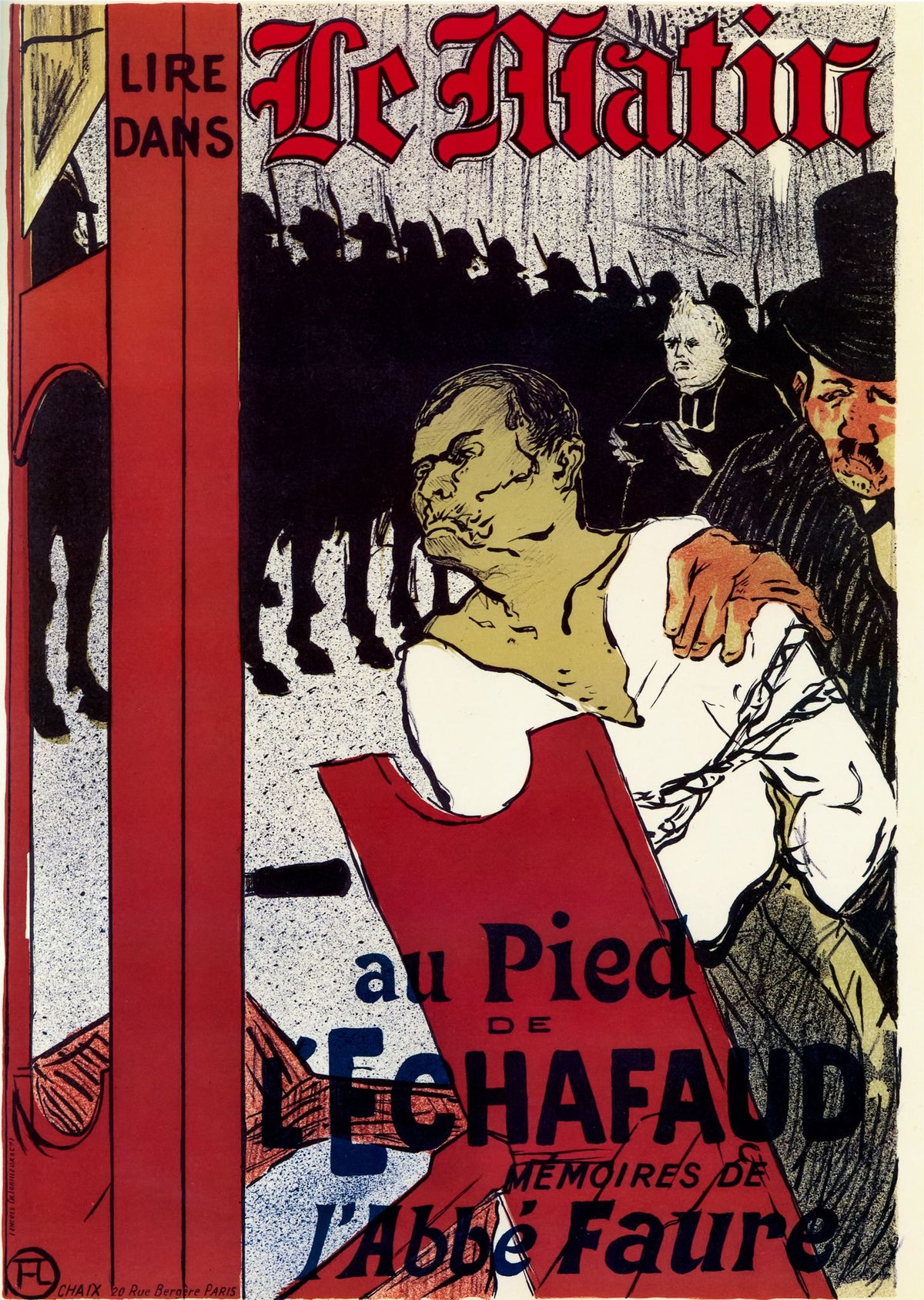 Le Matin (Au Pied de l'Échafaud "At the Foot of the Scaffold") – Henri de Toulouse-Lautrec, 1893, unframed