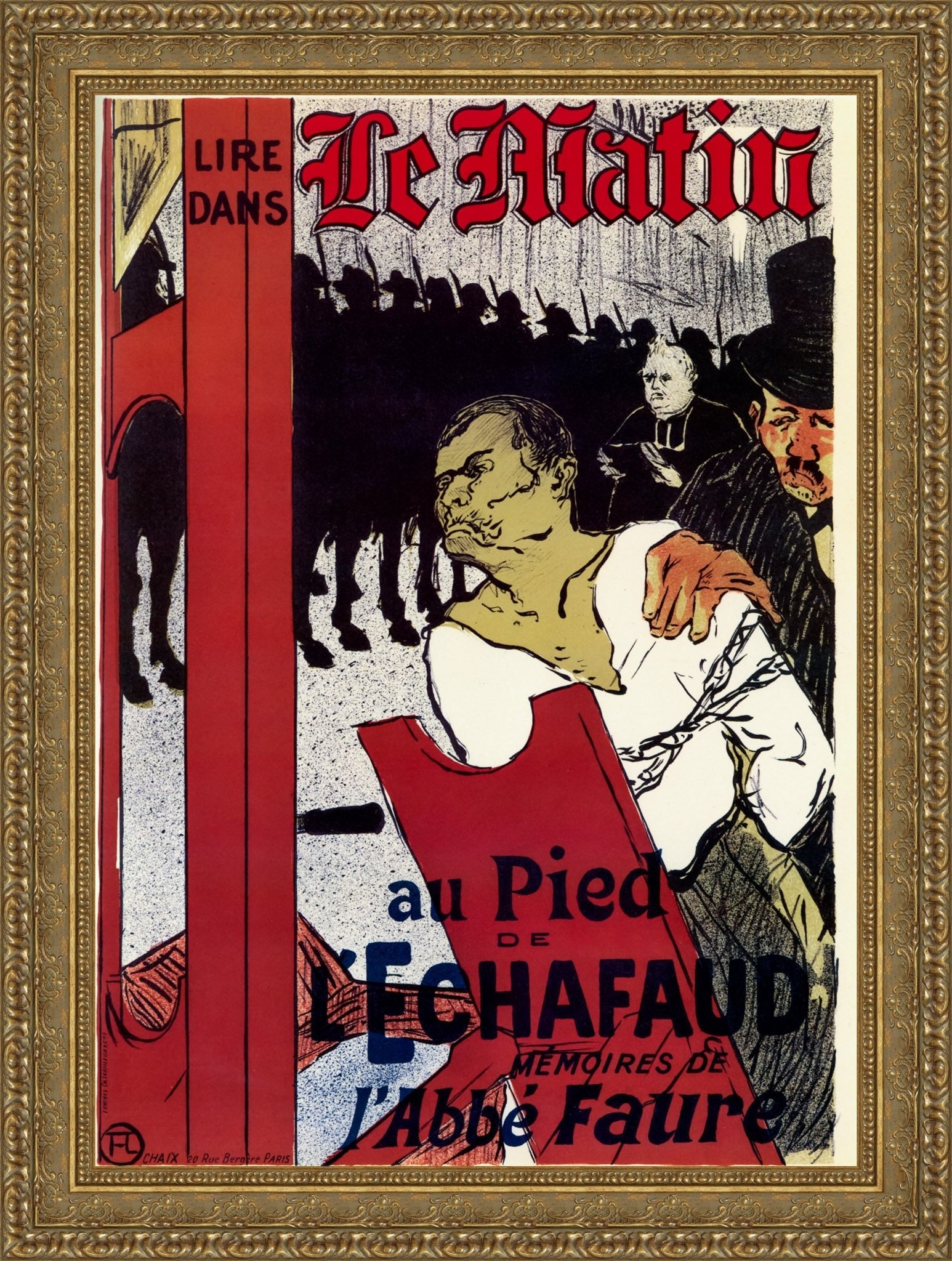 Le Matin (Au Pied de l'Échafaud "At the Foot of the Scaffold") – Henri de Toulouse - Lautrec, 1893 - Canvas Classics
