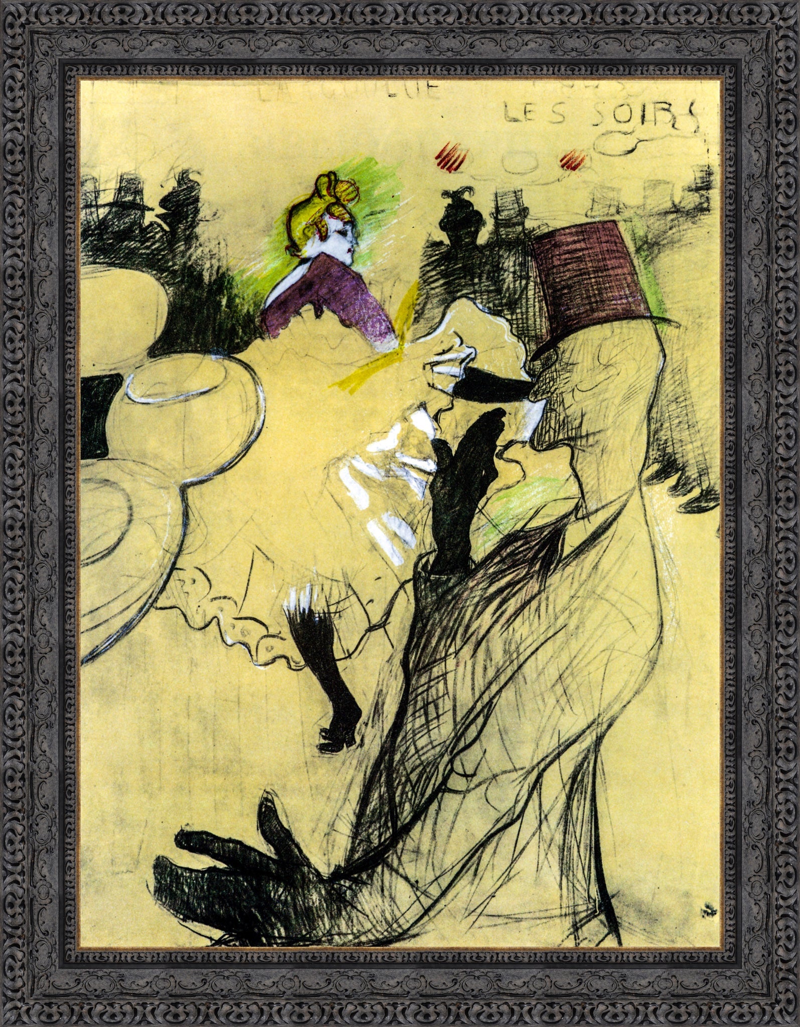 Moulin Rouge, Preliminary Sketch – Henri de Toulouse - Lautrec, 1891 - Canvas Classics