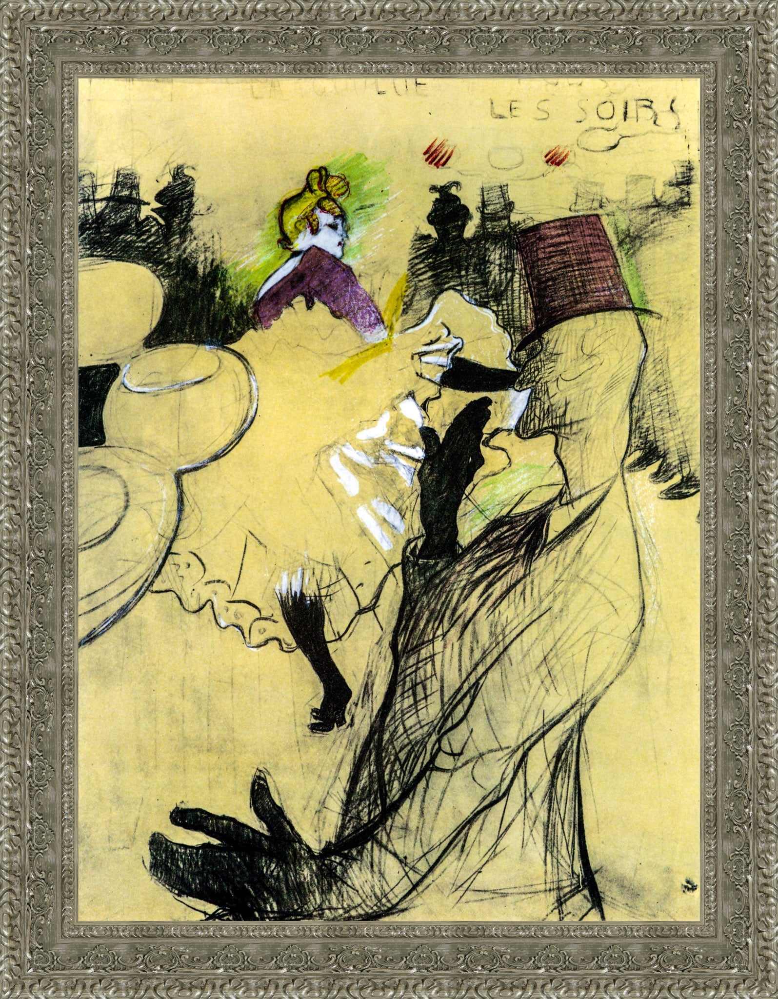 Moulin Rouge, Preliminary Sketch – Henri de Toulouse - Lautrec, 1891 - Canvas Classics