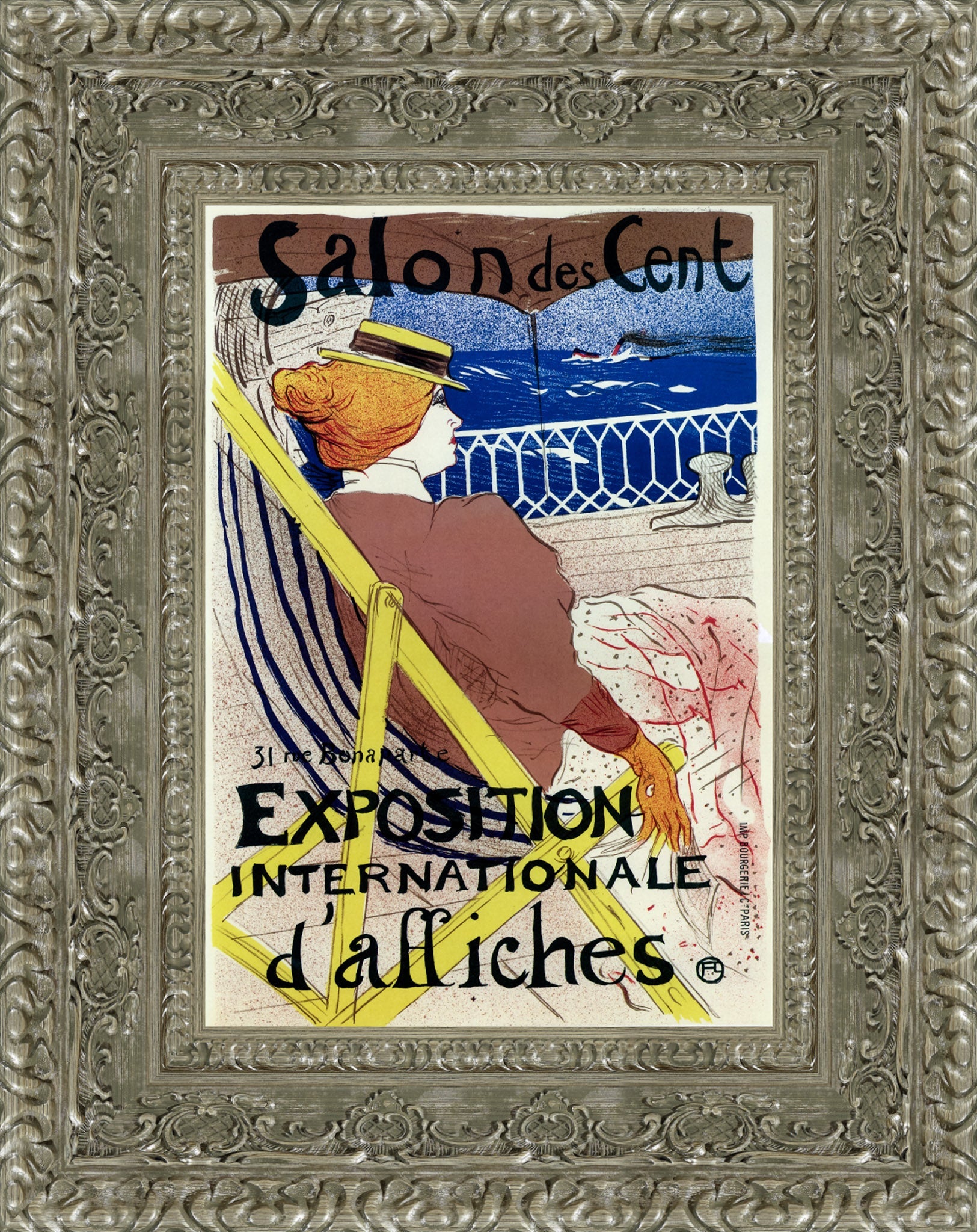 Salon des Cent (Exposition Internationale d'Affiches) – Henri de Toulouse - Lautrec, 1896 - Canvas Classics