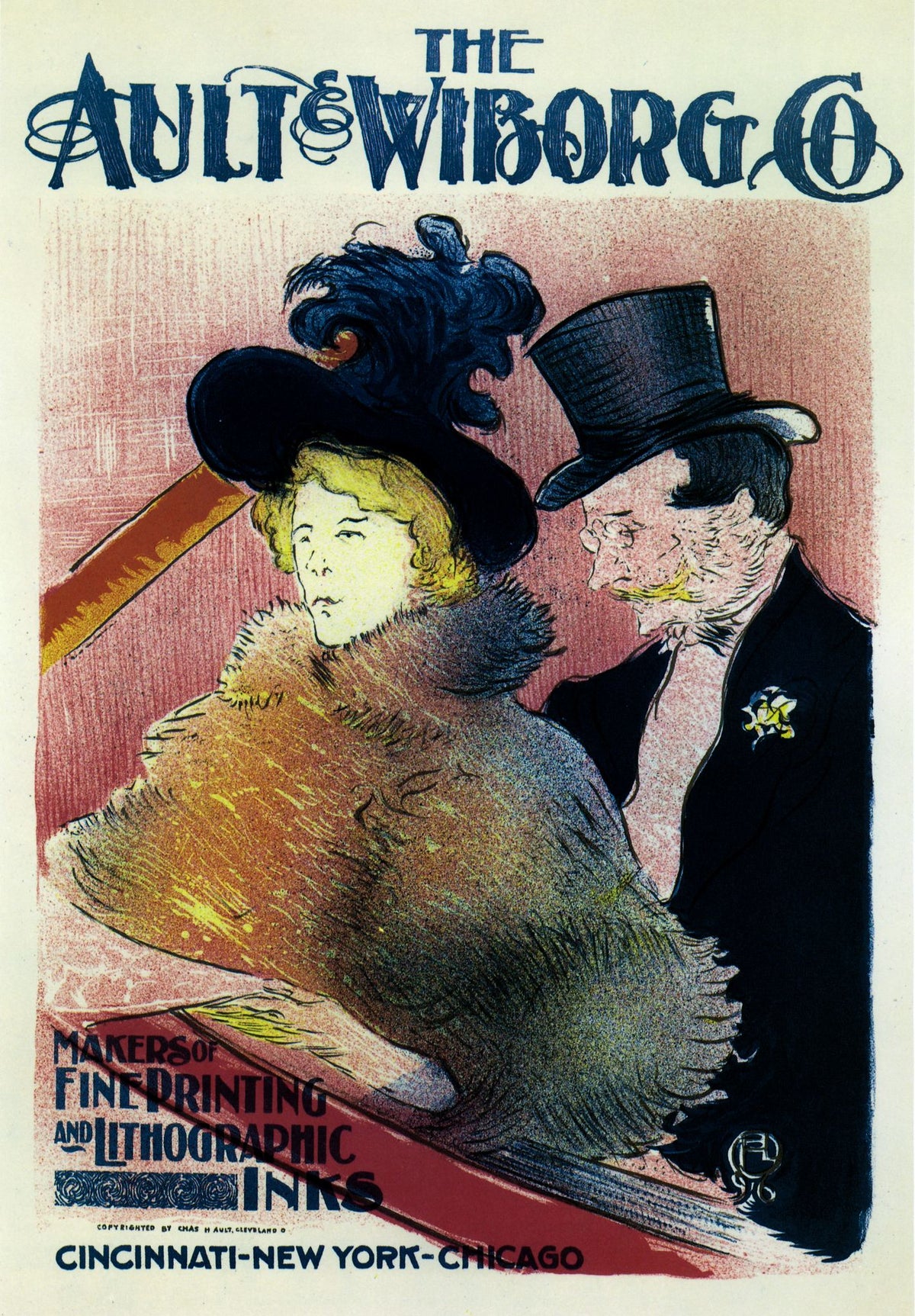The Ault & Wiborg Co. – Henri de Toulouse-Lautrec, 1896, framed