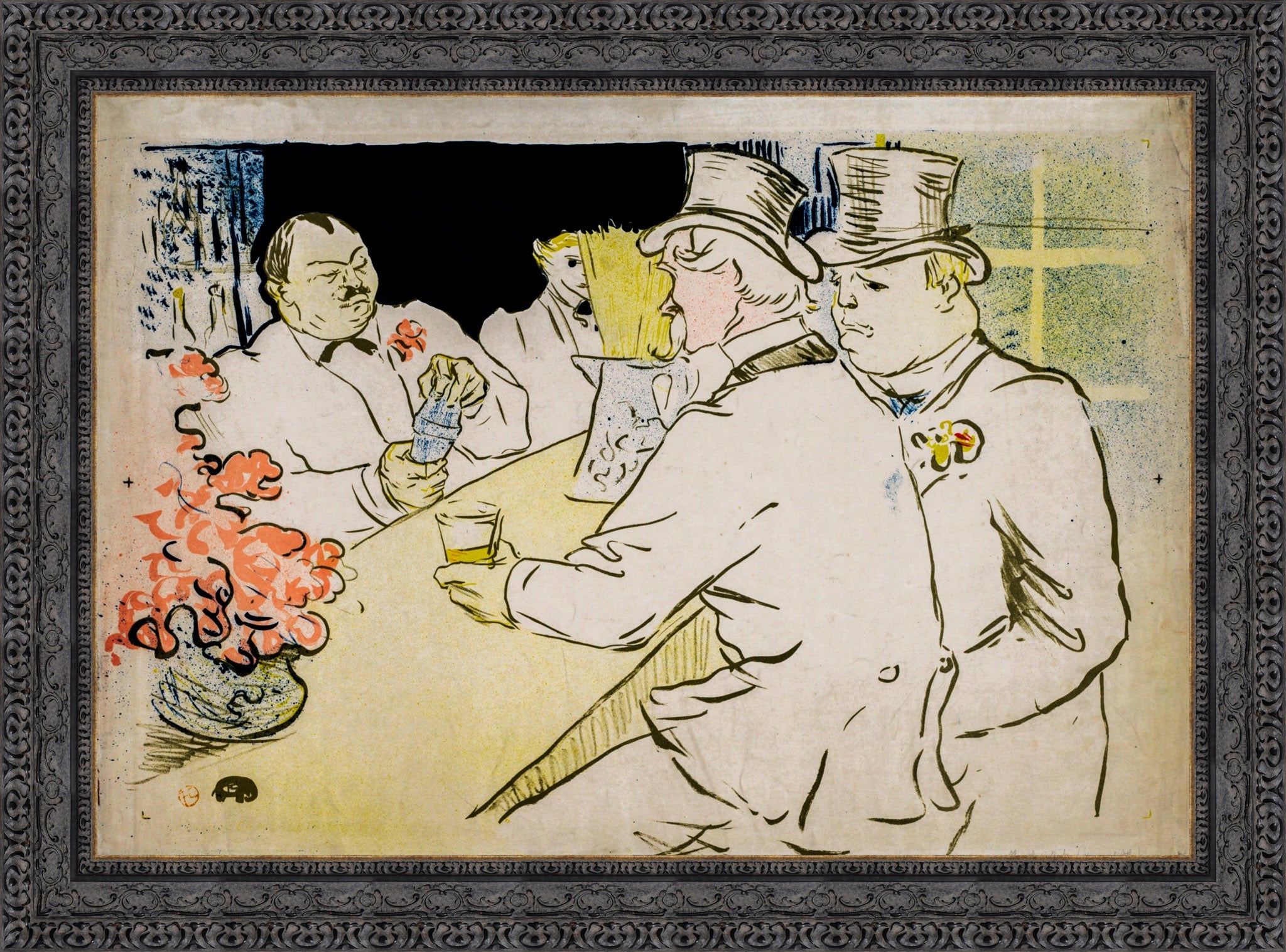 The Chap Book, Preliminary Drawing – Henri de Toulouse - Lautrec, 1896 - Canvas Classics