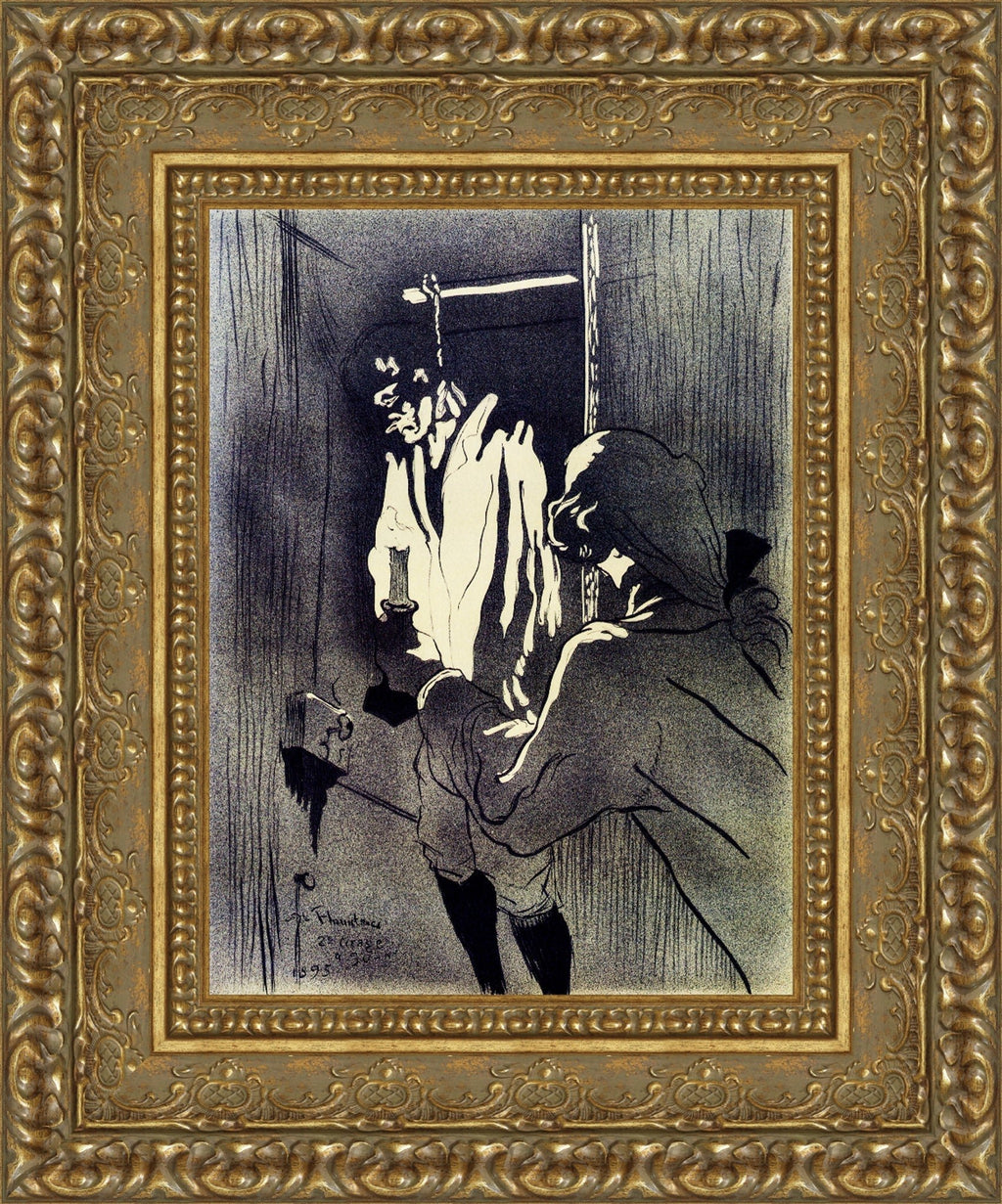 The Hanging (Le Pendu) by Henri de Toulouse-Lautrec — Framed Giclee Canvas Print | Canvas Classics