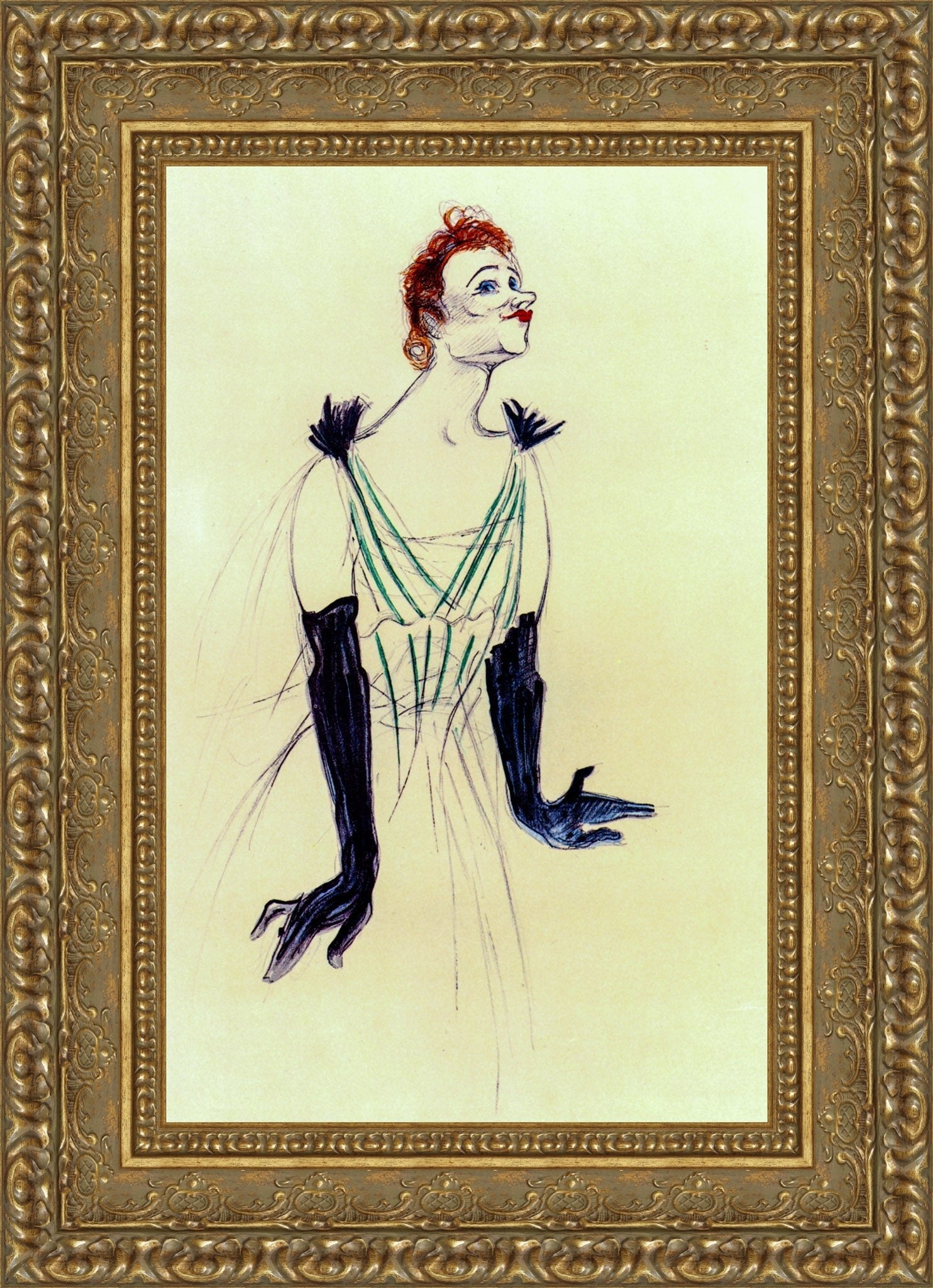 Yvette Guilbert – Henri de Toulouse-Lautrec, 1894
