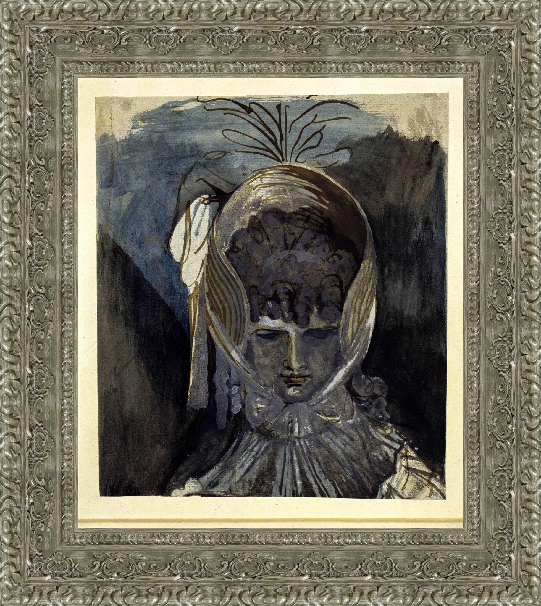 Bust Portrait Of A Woman With Bonnet – Henry Fuseli, c. 1790s - Canvas Classics