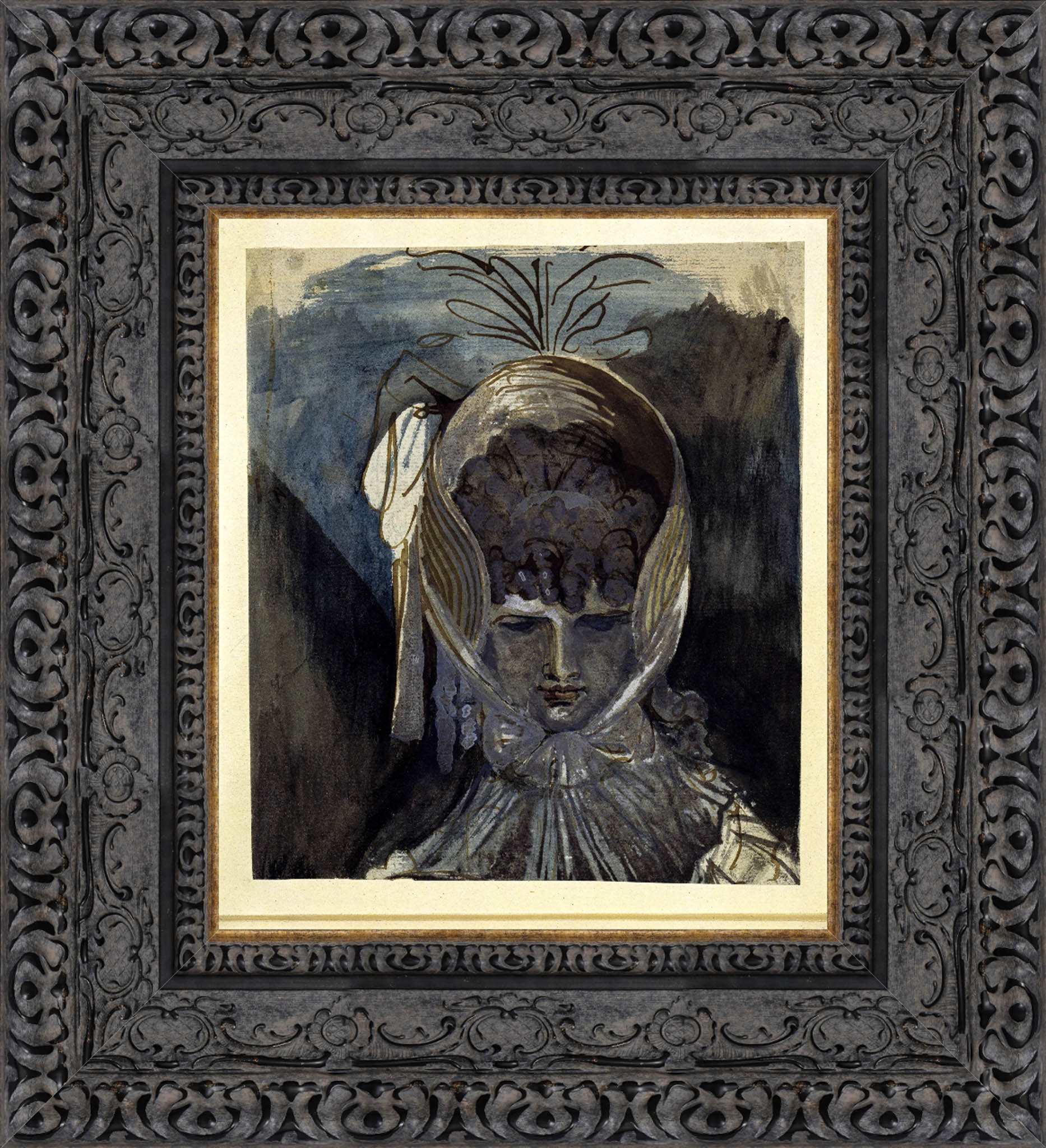 Bust Portrait Of A Woman With Bonnet – Henry Fuseli, c. 1790s - Canvas Classics