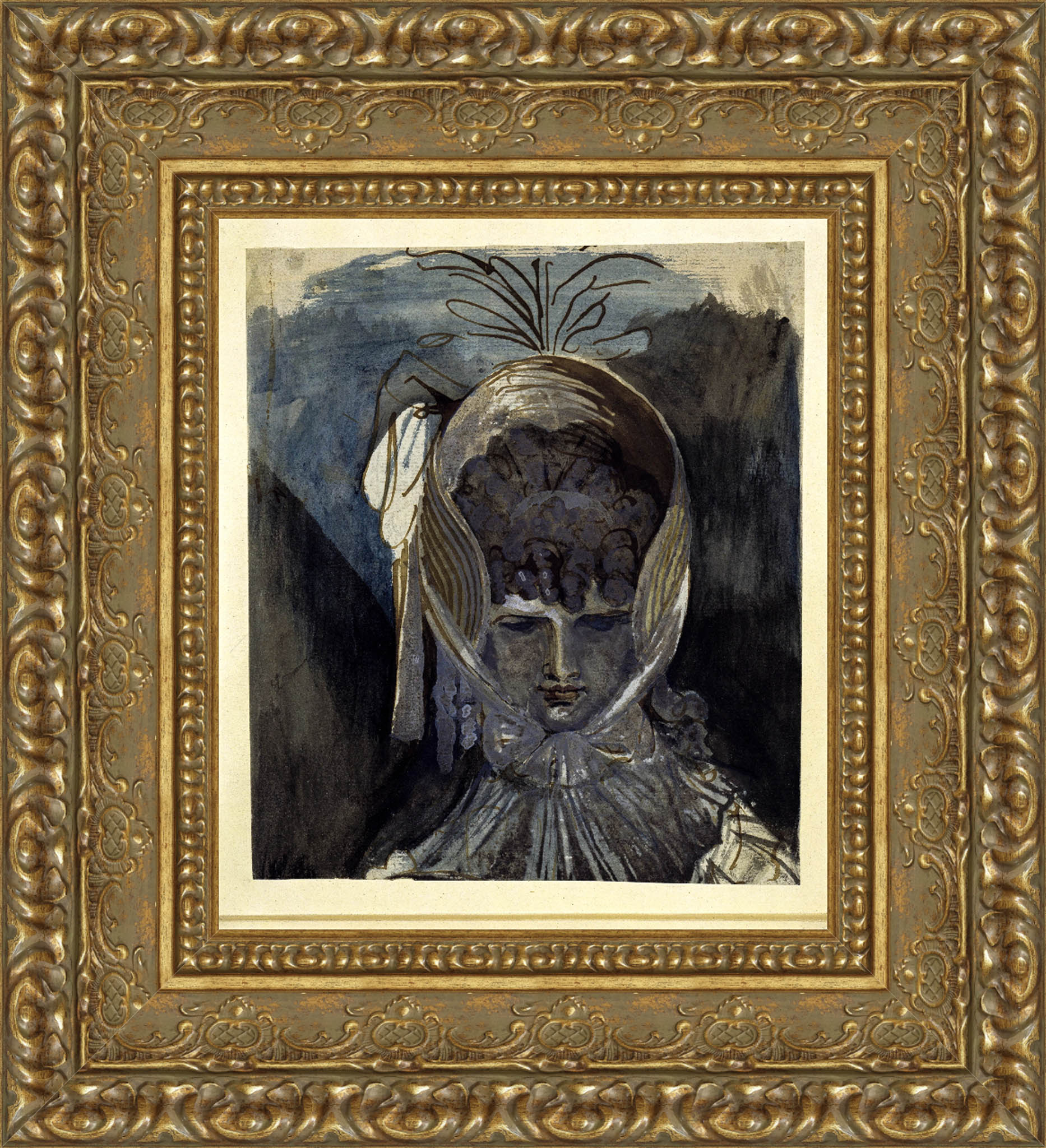 Bust Portrait Of A Woman With Bonnet – Henry Fuseli, c. 1790s - Canvas Classics
