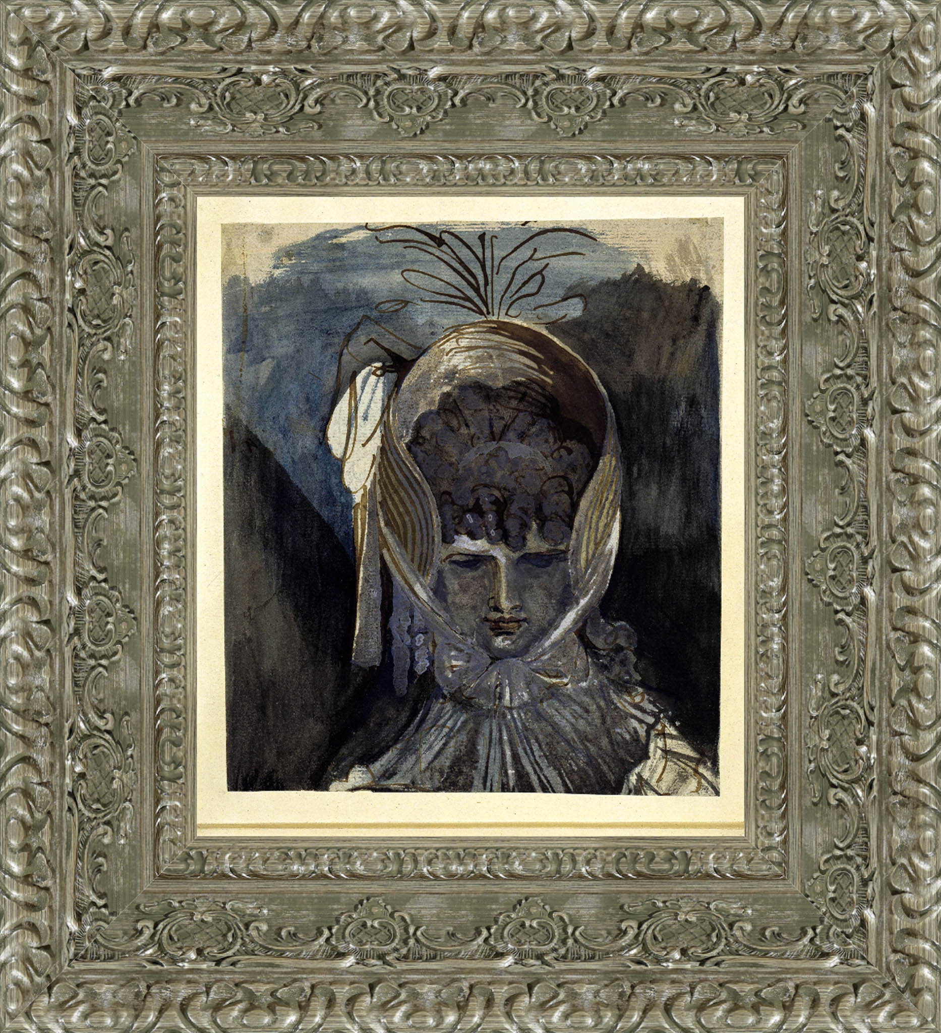 Bust Portrait Of A Woman With Bonnet – Henry Fuseli, c. 1790s - Canvas Classics