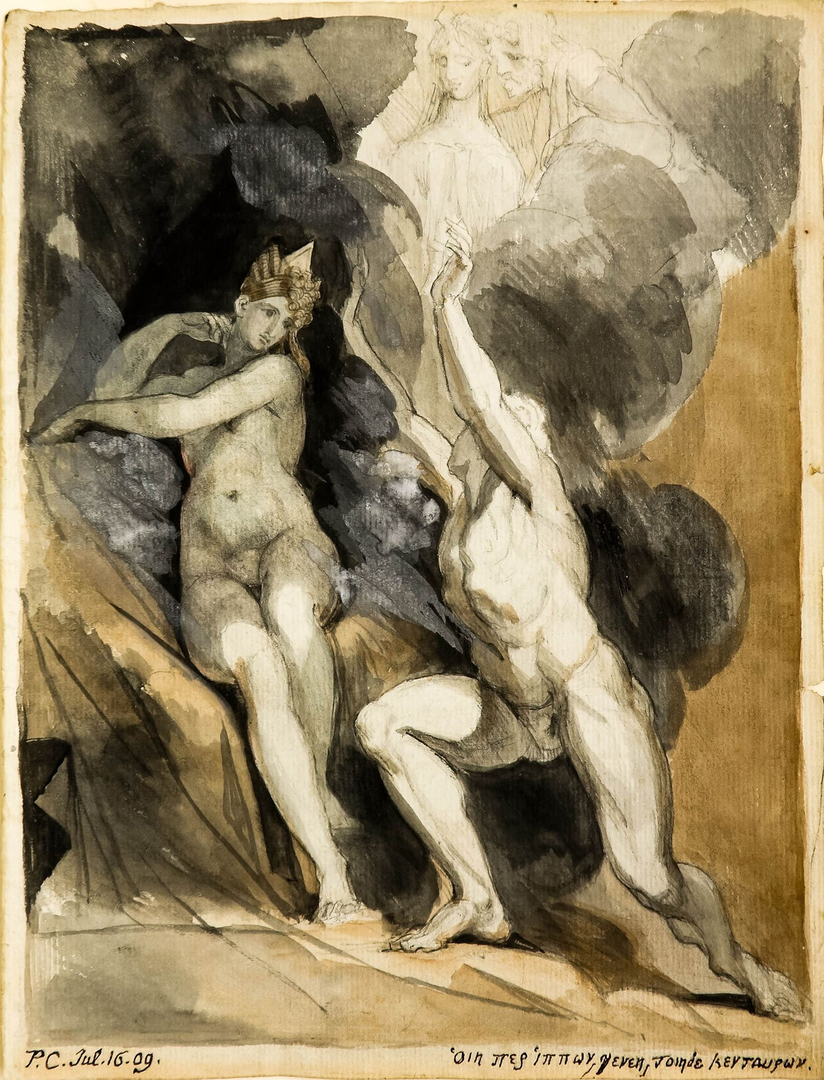 Ixion And Nephele – Henry Fuseli, c. 1790-1800, framed