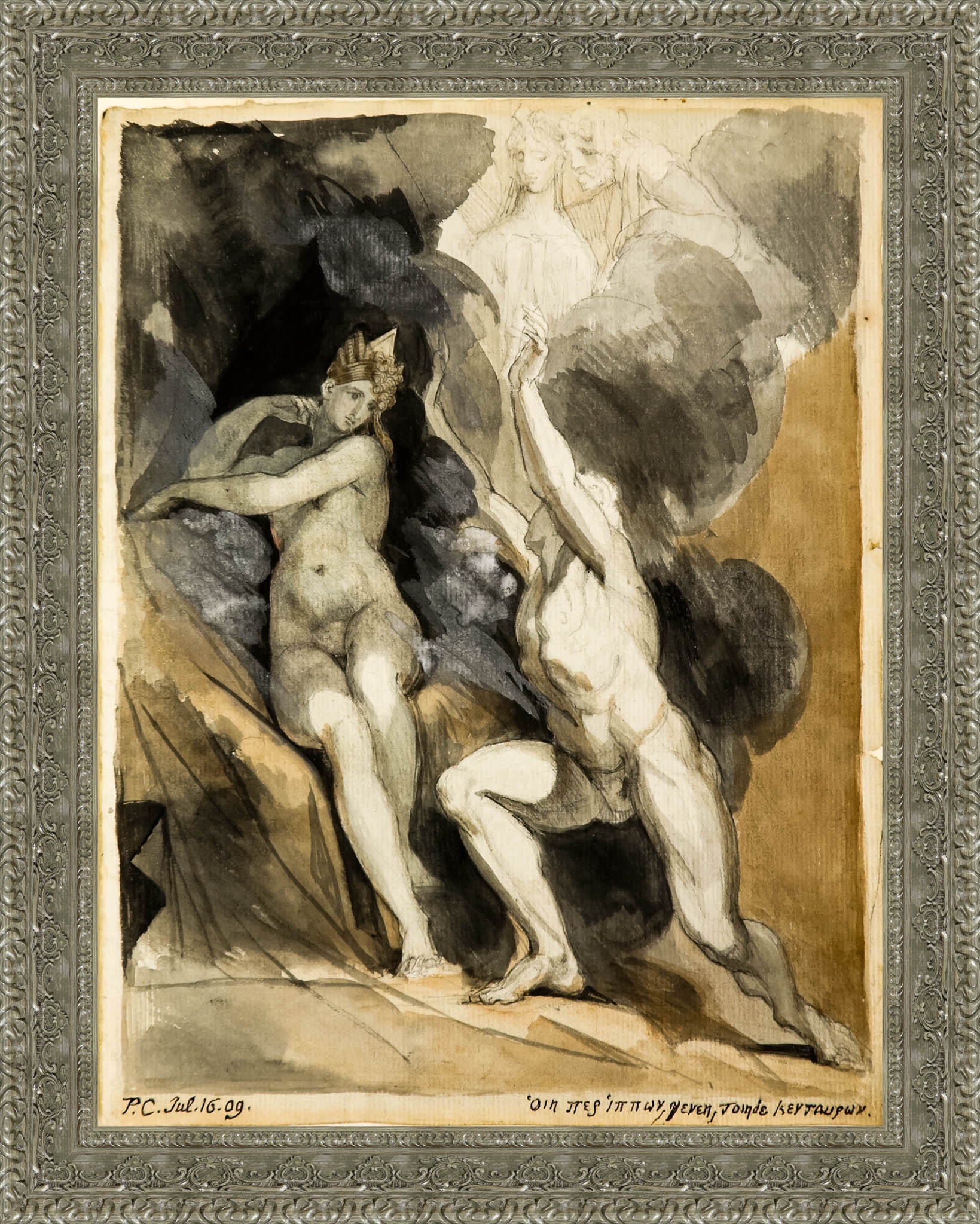 Ixion And Nephele by Henry Fuseli — Framed Giclee Canvas Print | Canvas Classics