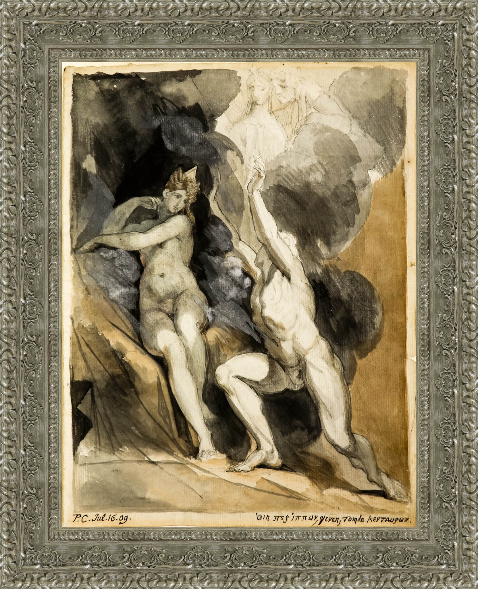 Ixion And Nephele by Henry Fuseli — Framed Giclee Canvas Print | Canvas Classics