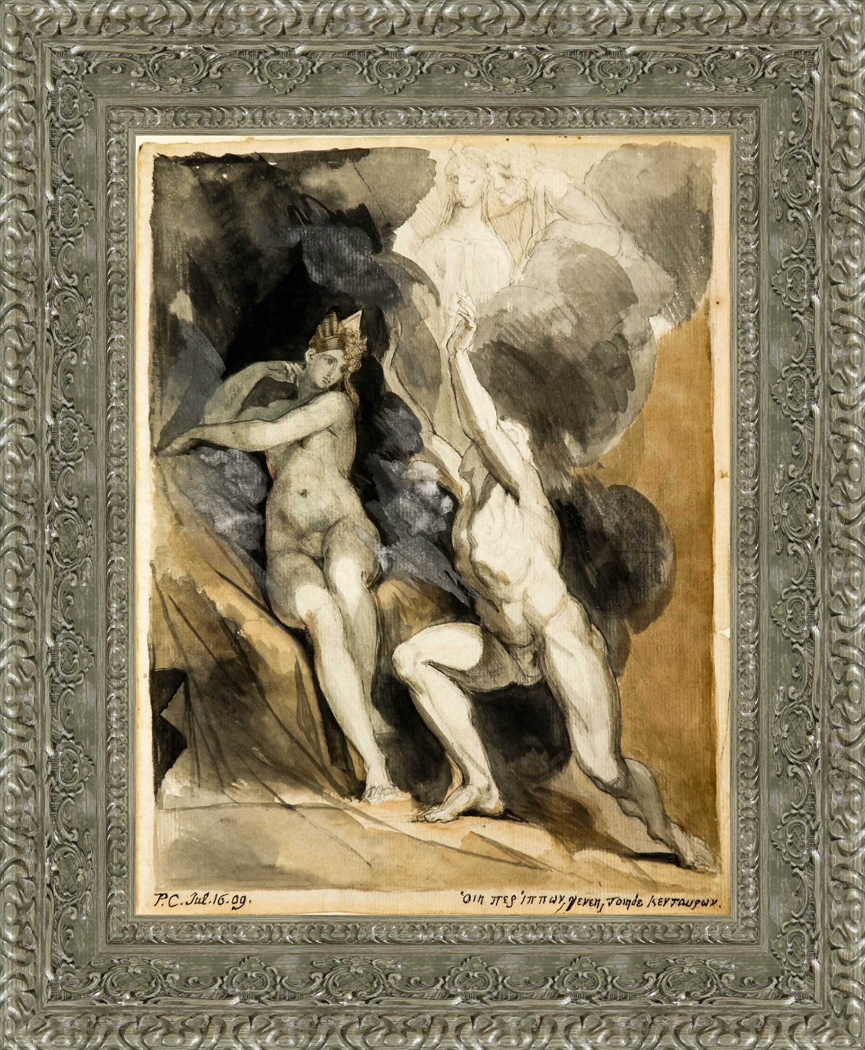 Ixion And Nephele by Henry Fuseli — Framed Giclee Canvas Print | Canvas Classics