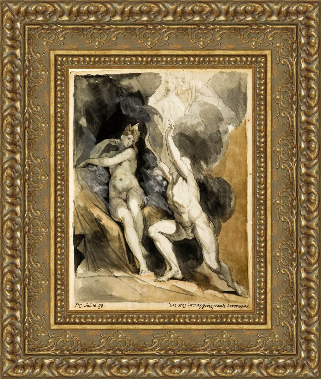 Ixion And Nephele by Henry Fuseli — Framed Giclee Canvas Print | Canvas Classics