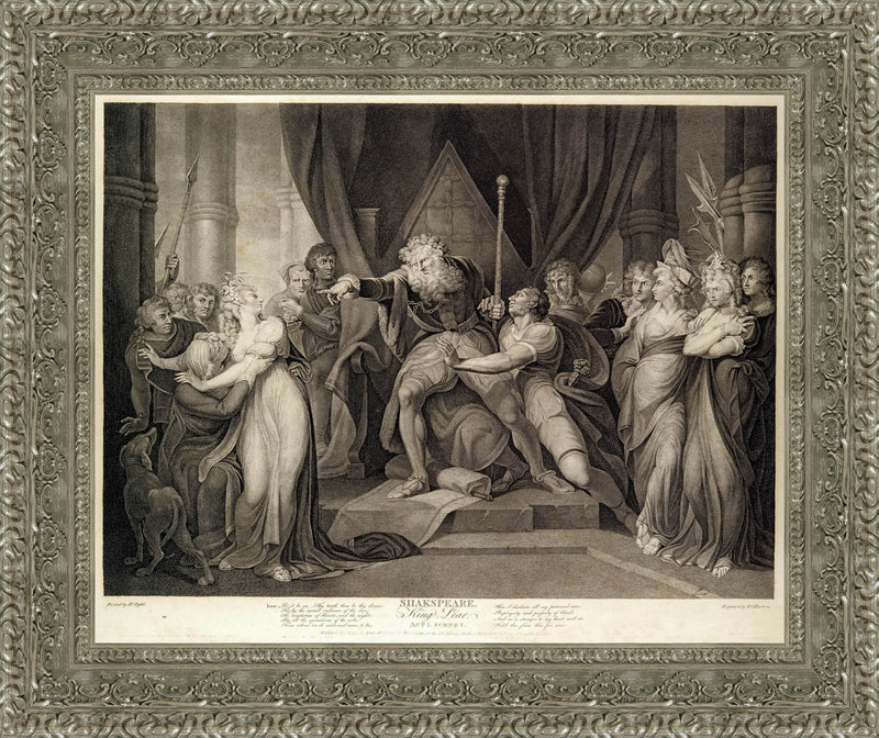 King Lear Casting Out His Daughter Cordelia – Henry Fuseli, 1788