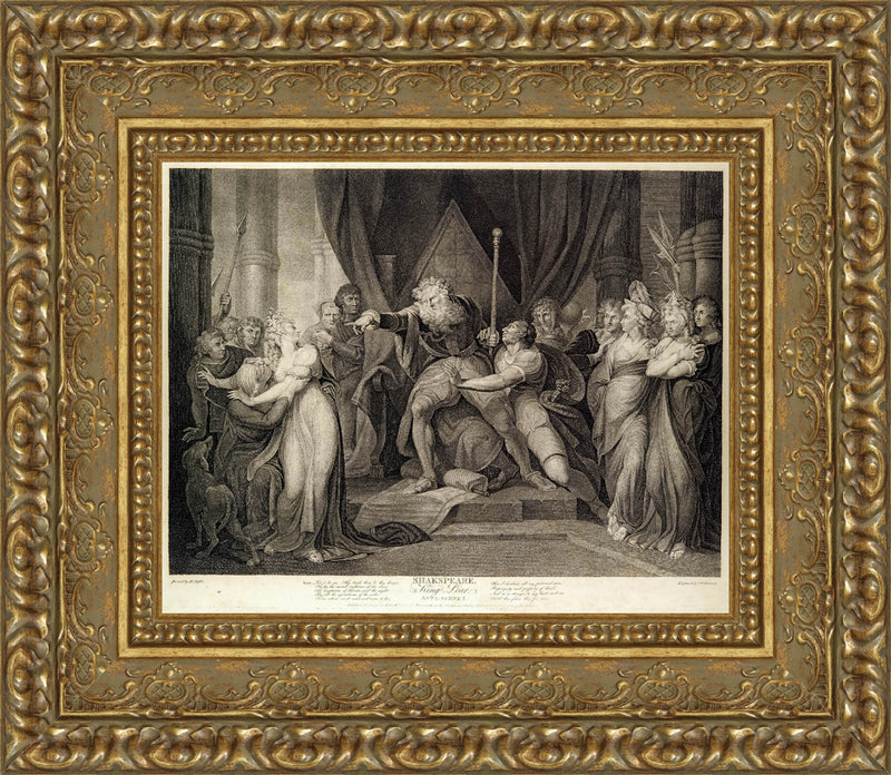 King Lear Casting Out His Daughter Cordelia – Henry Fuseli, 1788