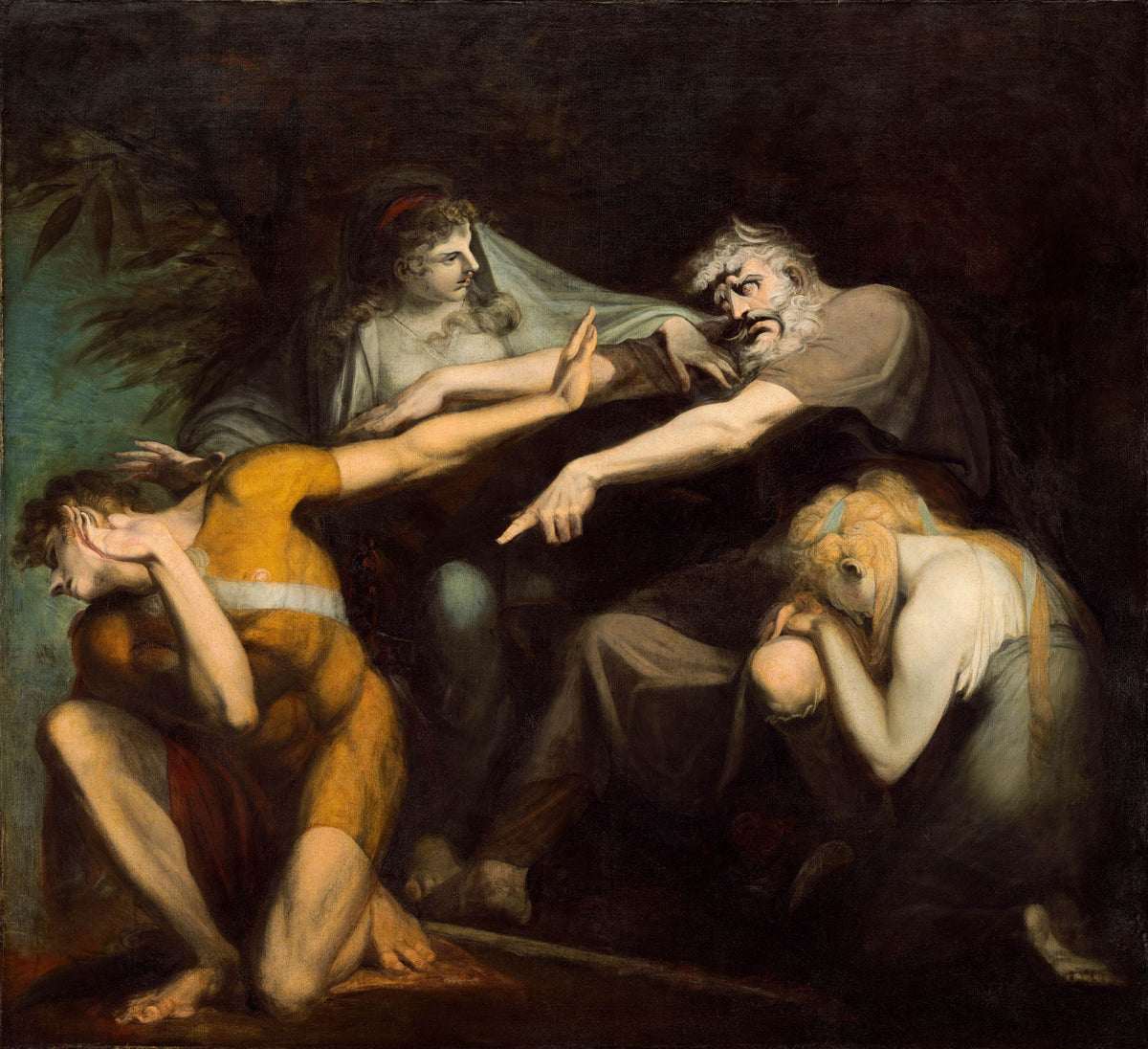Oedipus Cursing His Son Polynices – Henry Fuseli, 1786, framed