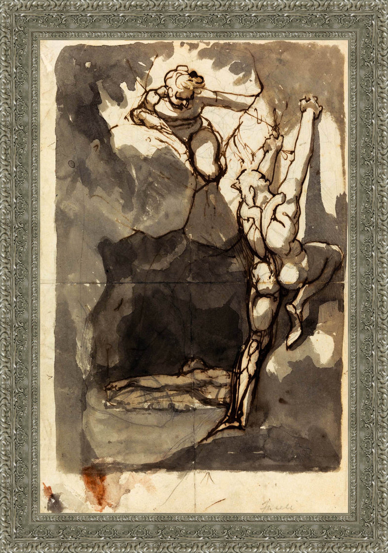 Study For Finding Of The Body Of Bassanio – Henry Fuseli, c. 1781