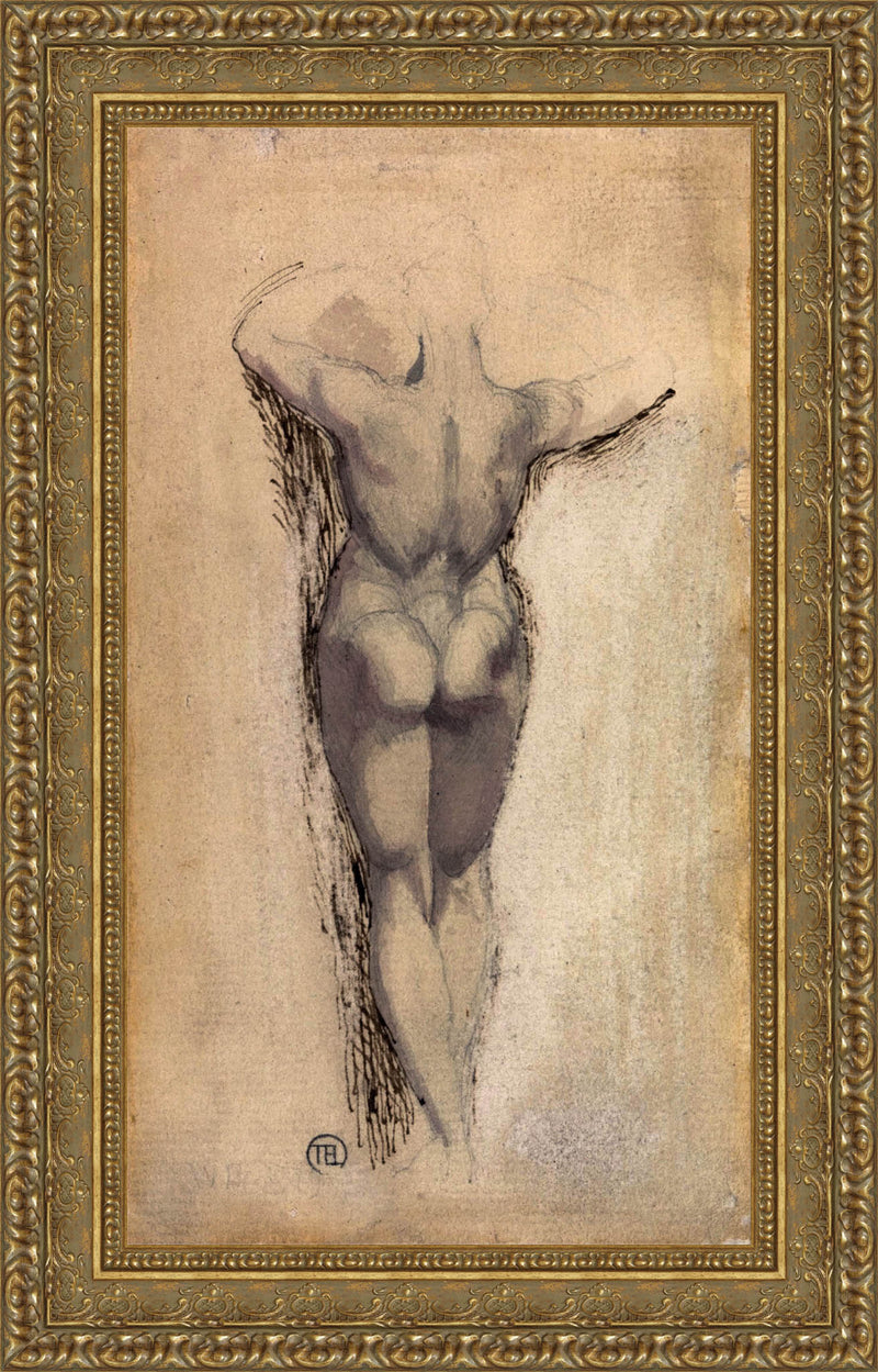 Study Of A Back Of A Female Nude Standing – Henry Fuseli, c. 1770-1780