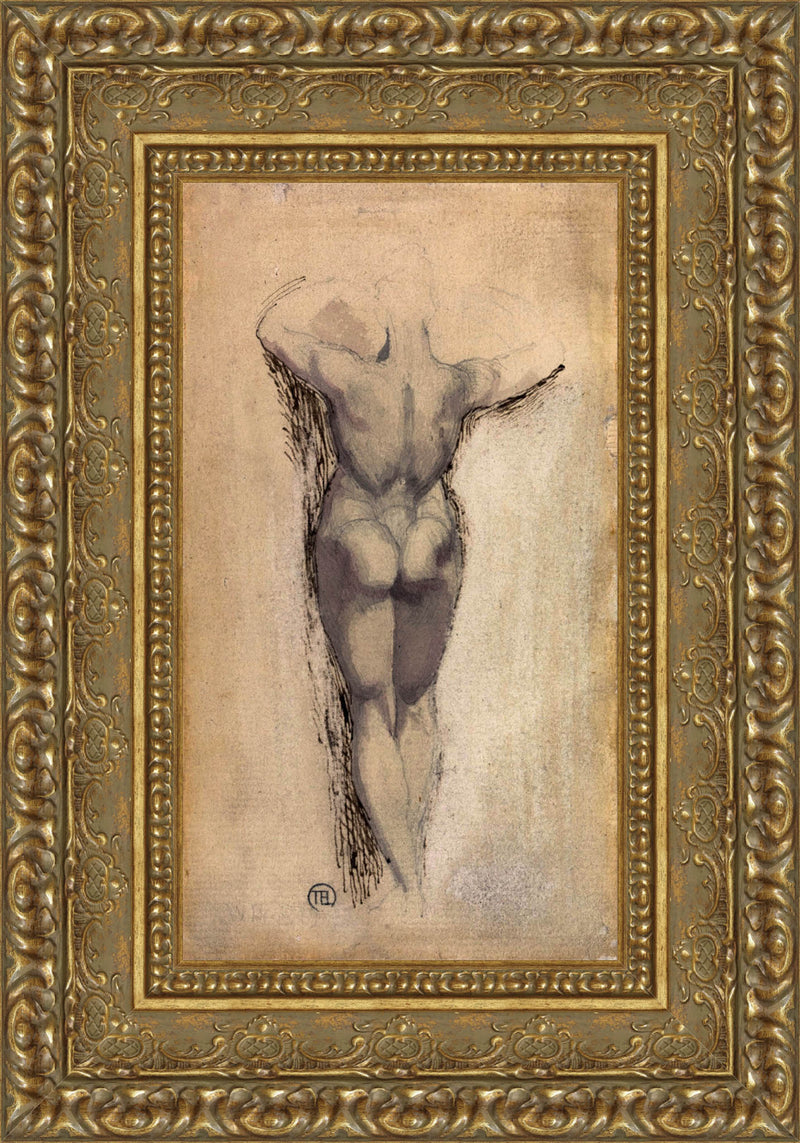 Study Of A Back Of A Female Nude Standing – Henry Fuseli, c. 1770-1780