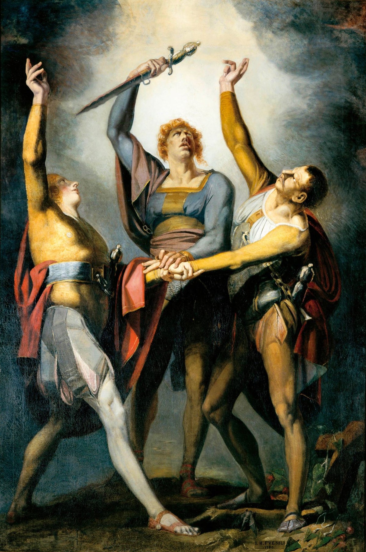 The Oath on the Rutli – Henry Fuseli, 1778-1779, framed