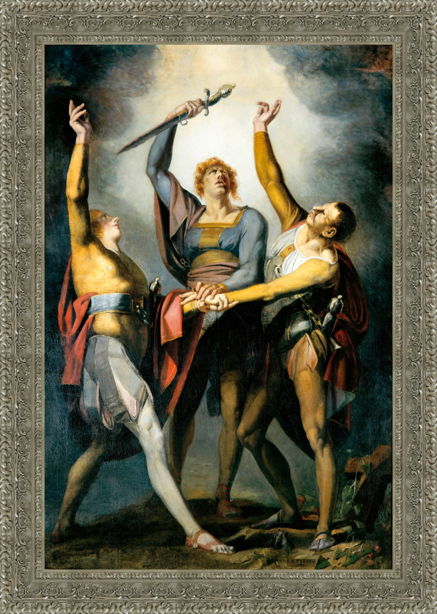 The Oath on the Rutli by Henry Fuseli — Framed Giclee Canvas Print | Canvas Classics