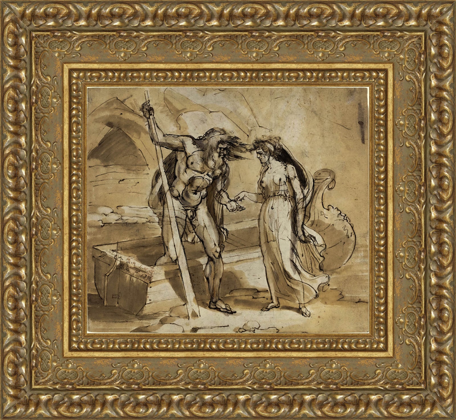 Psyche Giving Her Coin To Charon – Henry Tresham, c. 1795