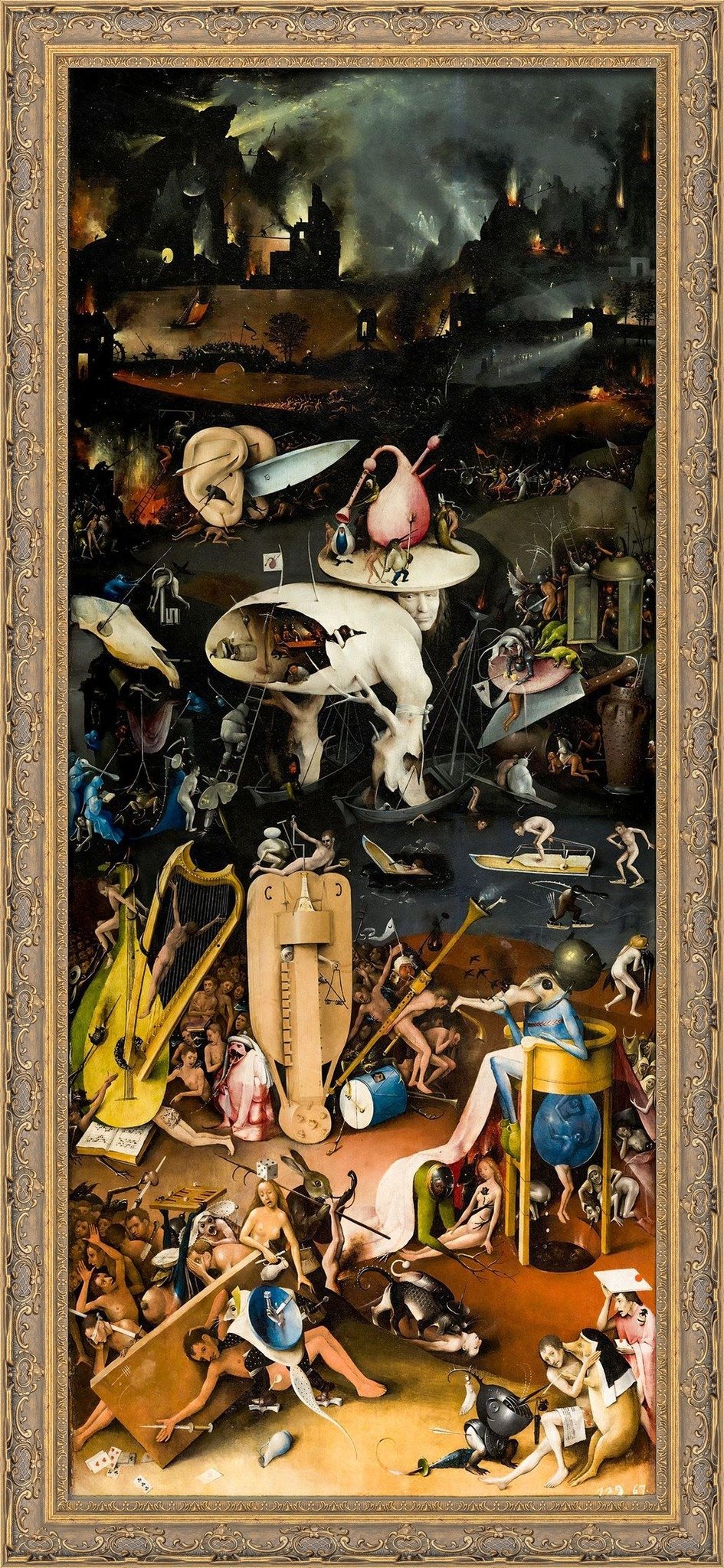 Hieronymus Bosch: The Garden of Earthly Delights, Hell | Restored