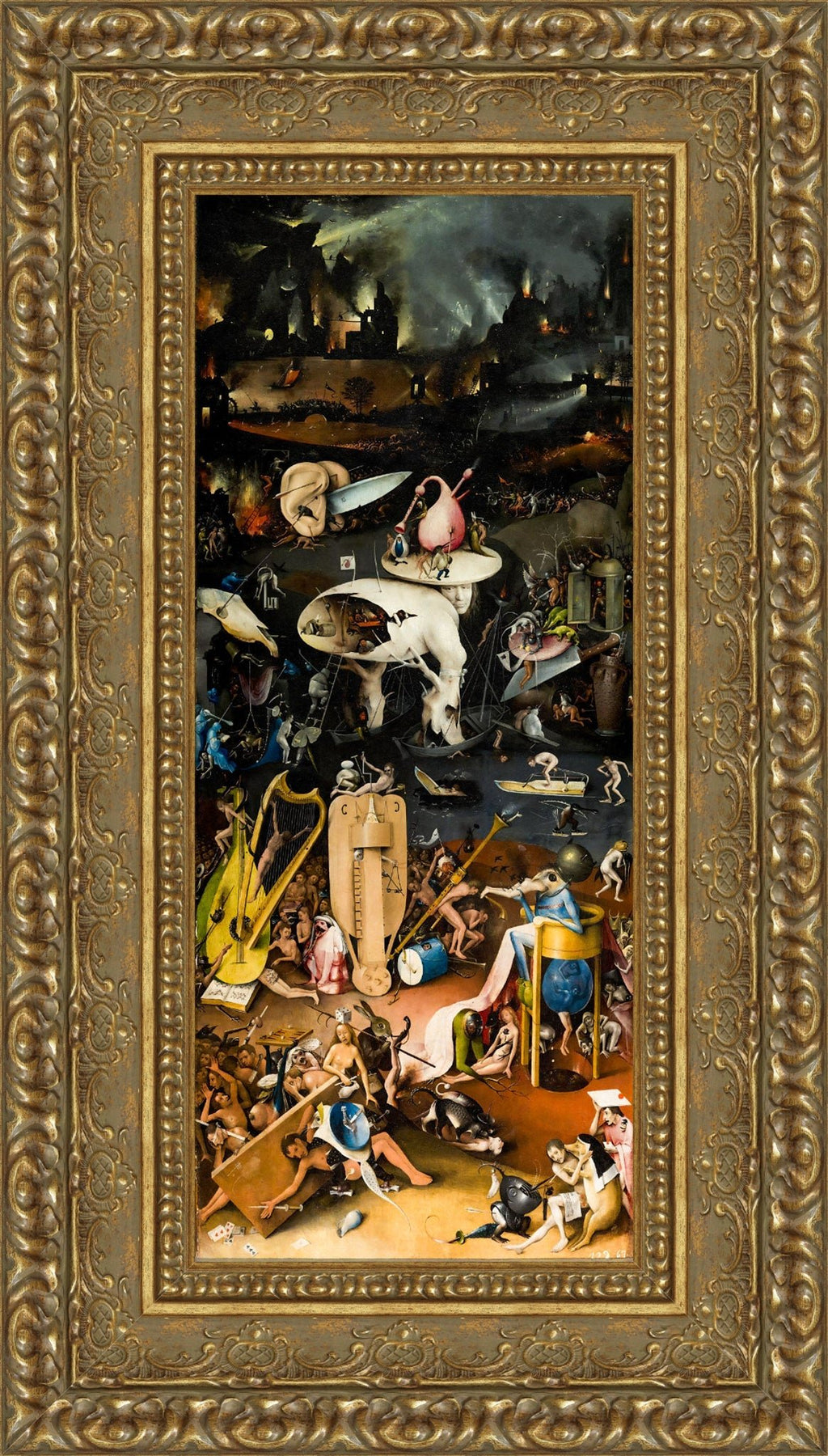 The Garden of Earthly Delights, Hell – Hieronymus Bosch, c. 1490–1510 - Canvas Classics