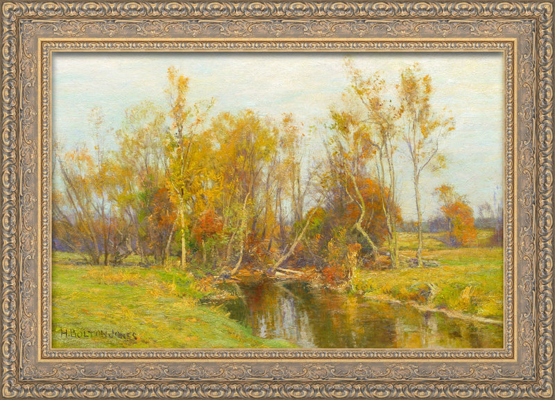 Autumn Trees Along a Stream – Hugh Bolton Jones, 1890