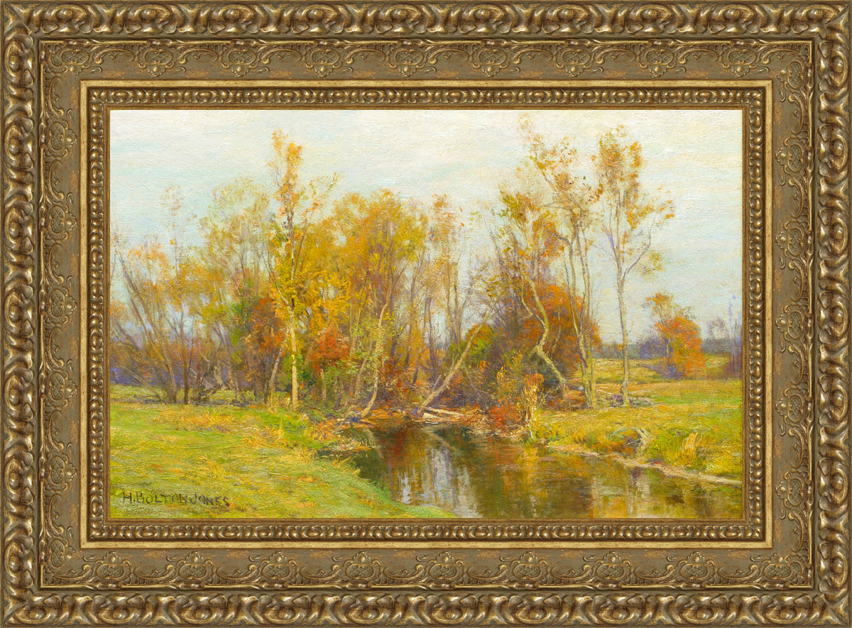 Autumn Trees Along a Stream – Hugh Bolton Jones, 1890