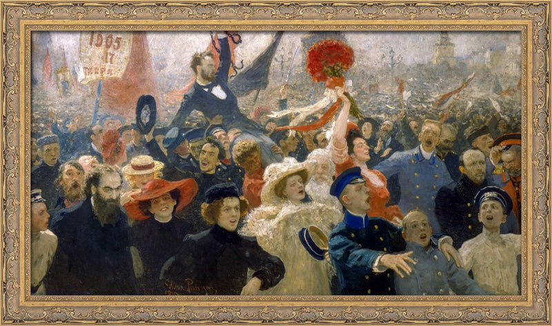Manifestation of 17 October 1905 - Ilya Repin, 1907
