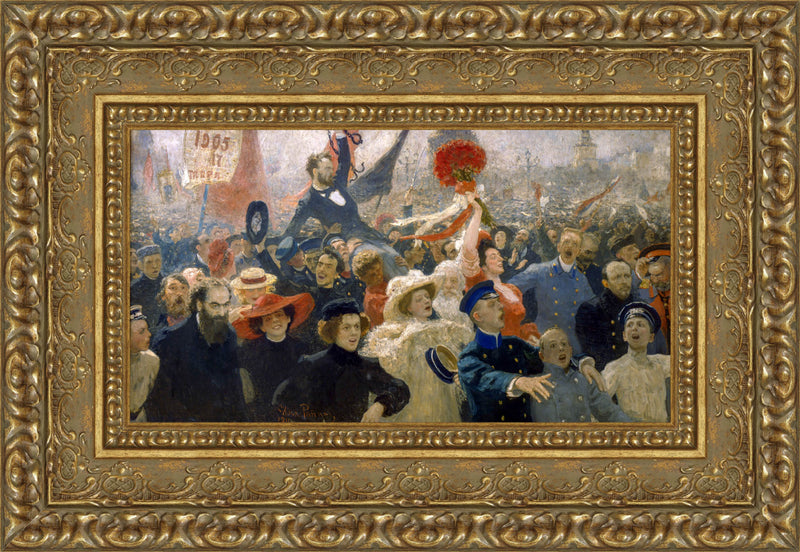 Manifestation of 17 October 1905 - Ilya Repin, 1907