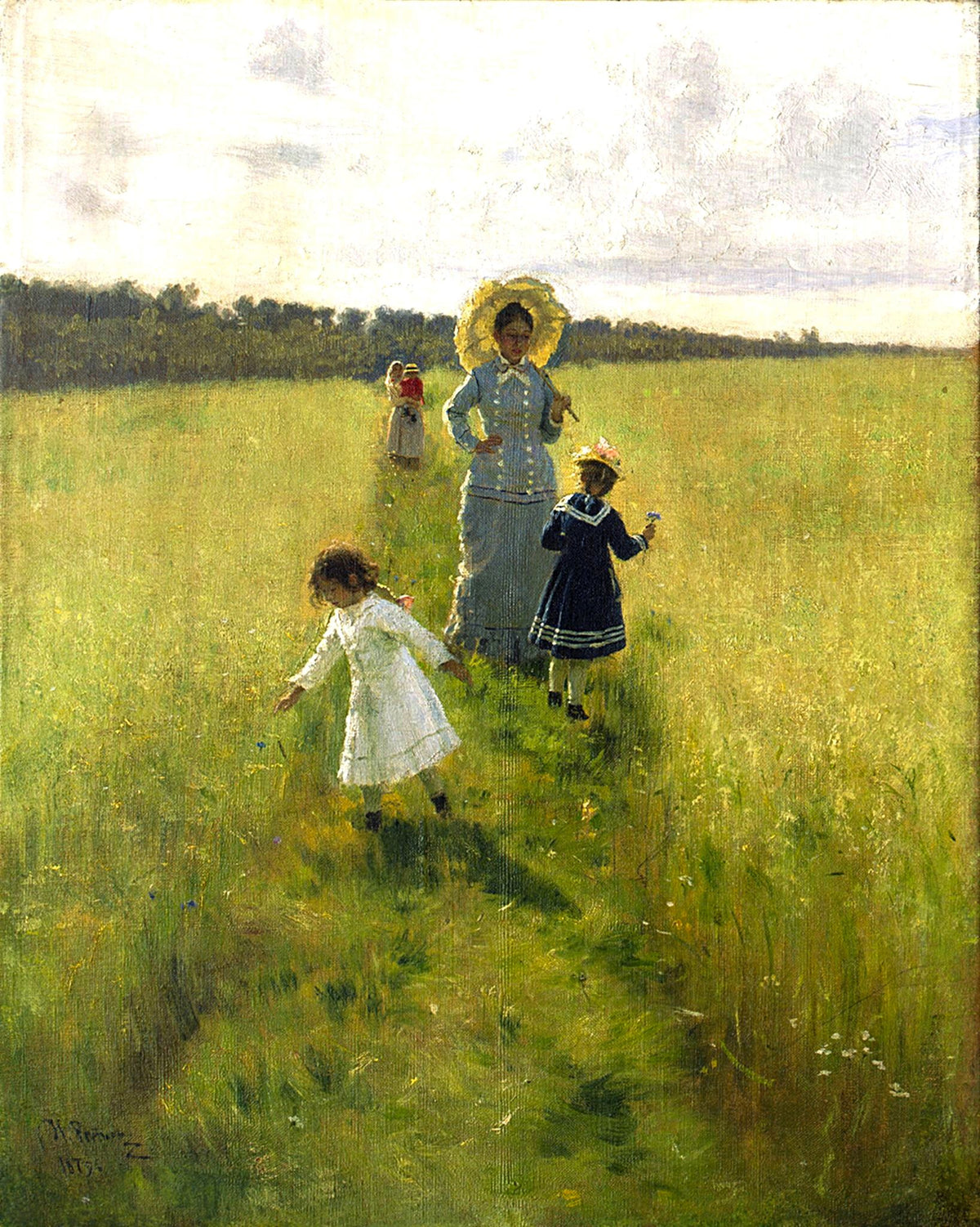 At the Boundary – Ilya Repin, 1879, framed