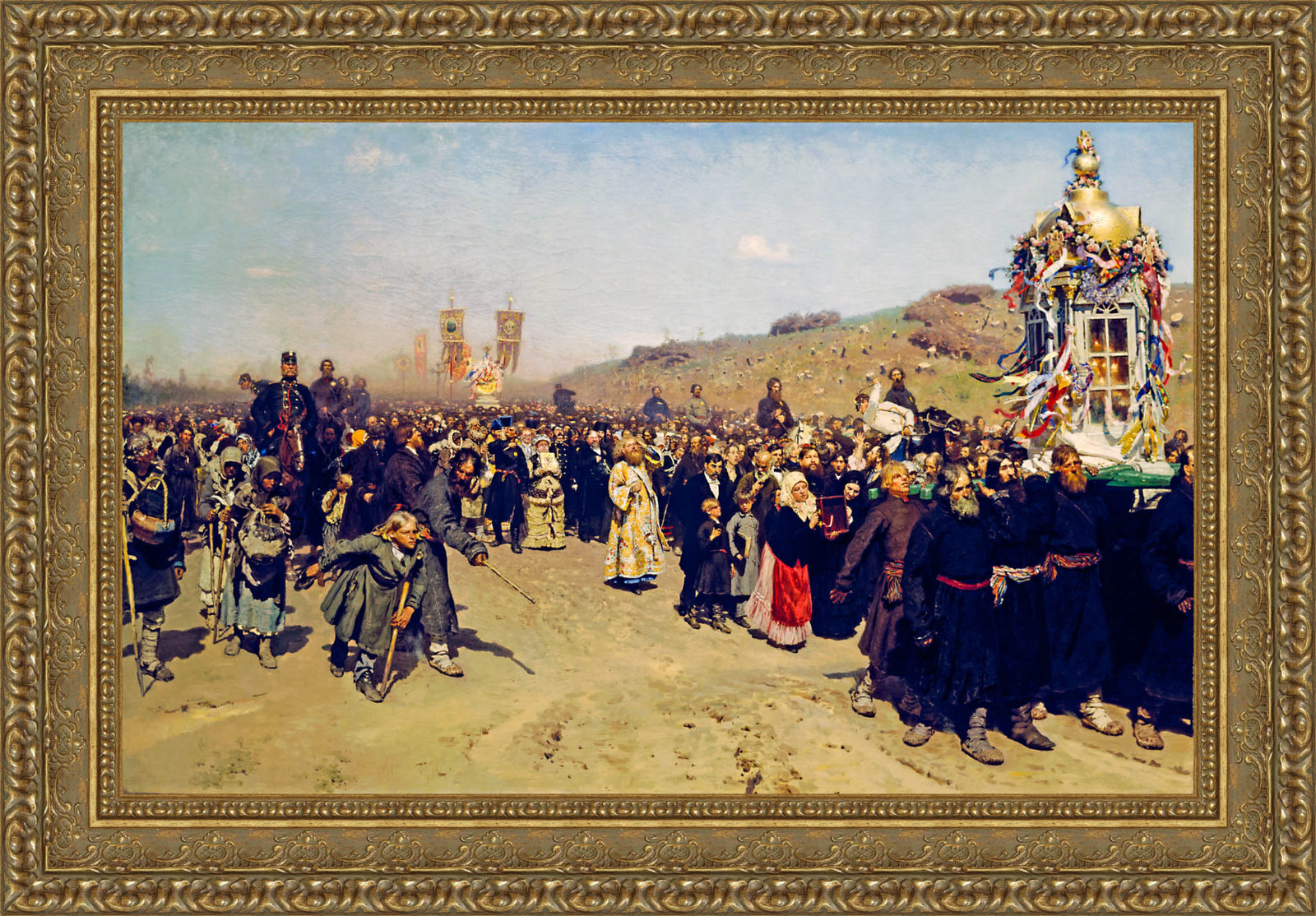 Religious Procession in Kursk Gubernia – Ilya Repin, 1883